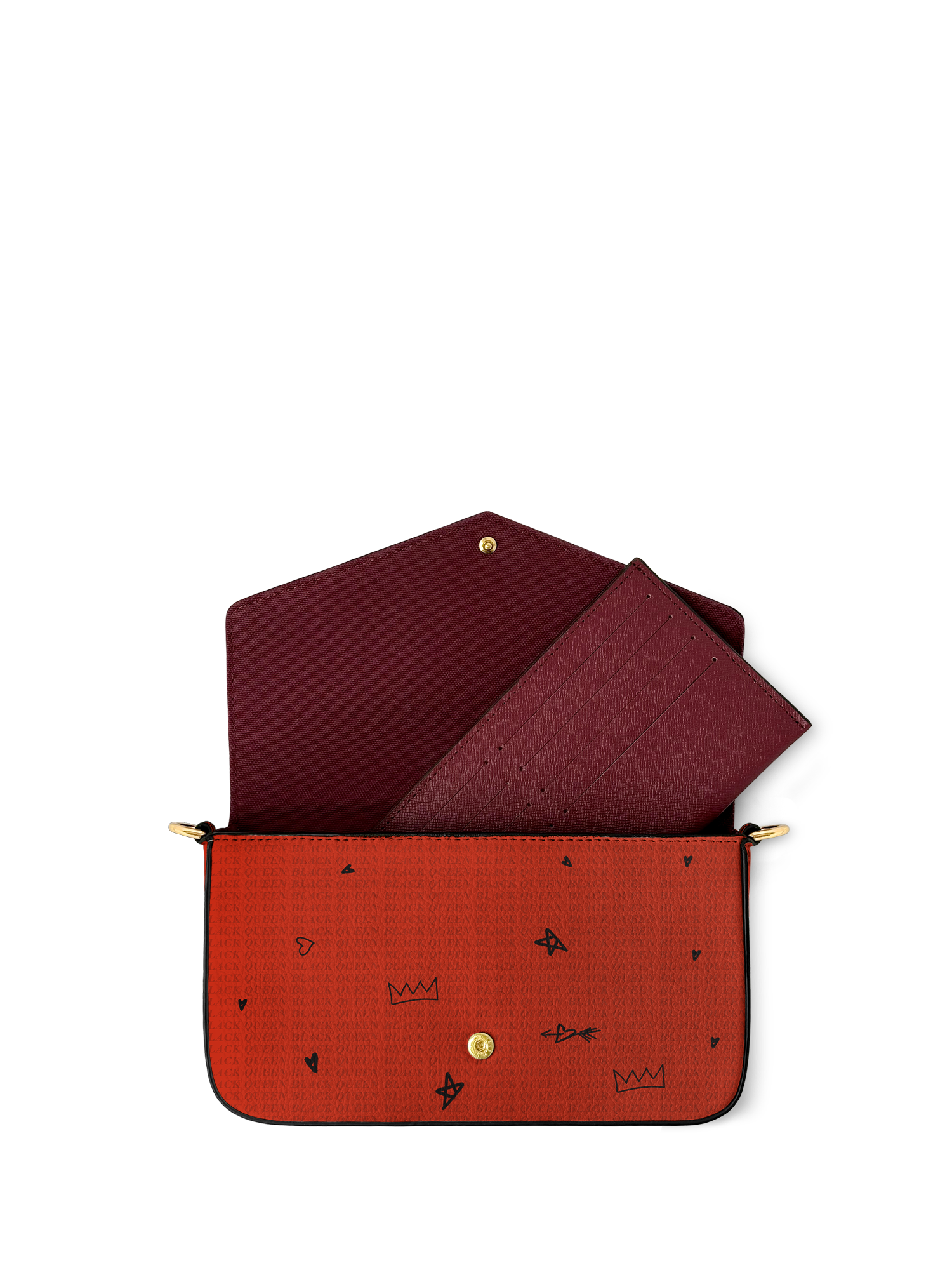 "Aina" Flame Red Pochette Deal