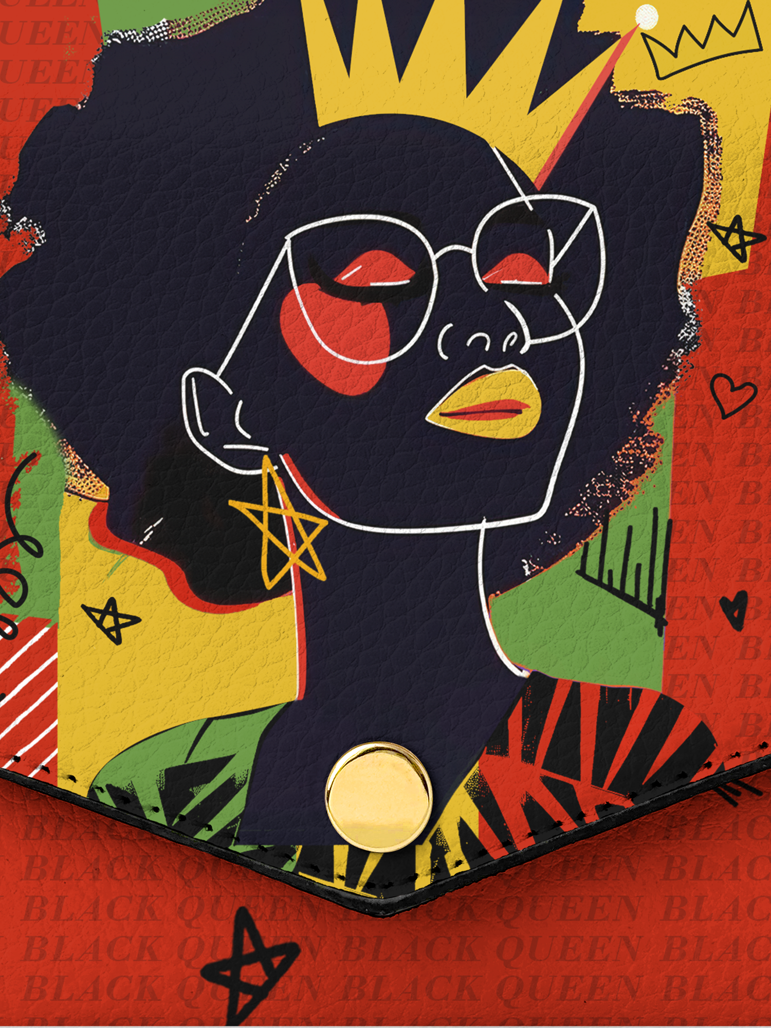 "Aina" Flame Red Pochette Deal