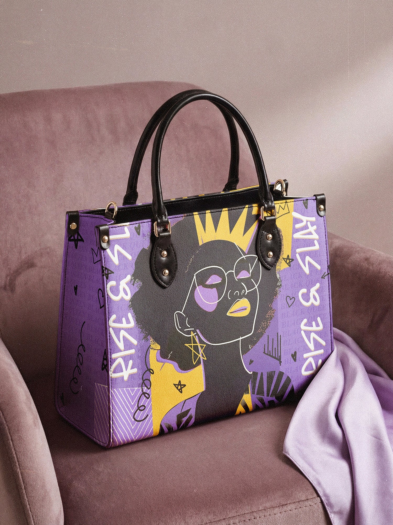 "Aina" Grape Soda Leather Handbag A250 Deal