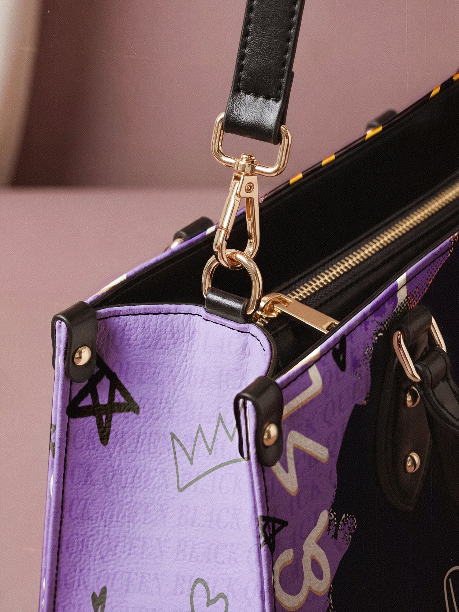 "Aina" Grape Soda Leather Handbag A250 Deal