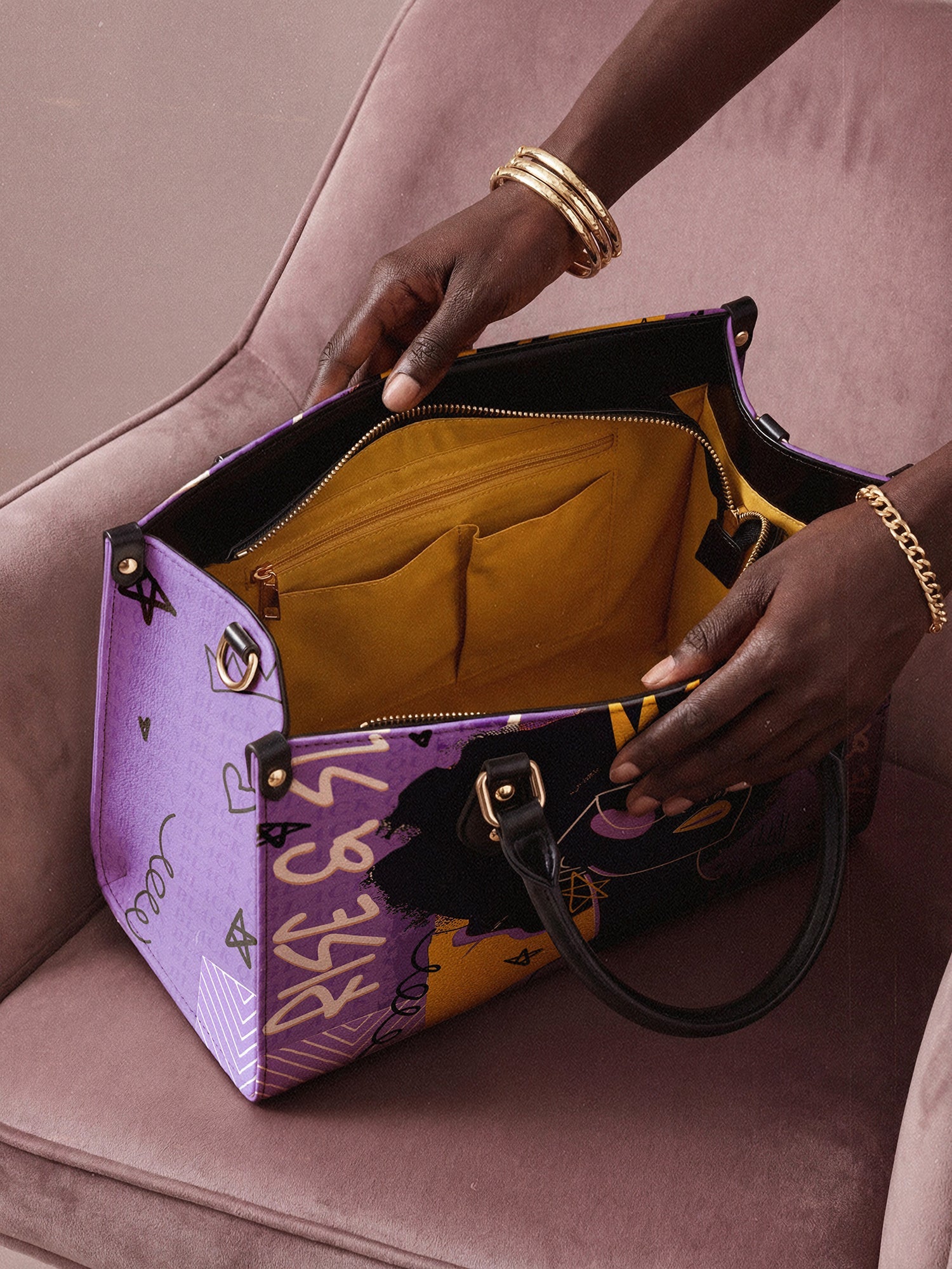 "Aina" Grape Soda Leather Handbag A250 Deal