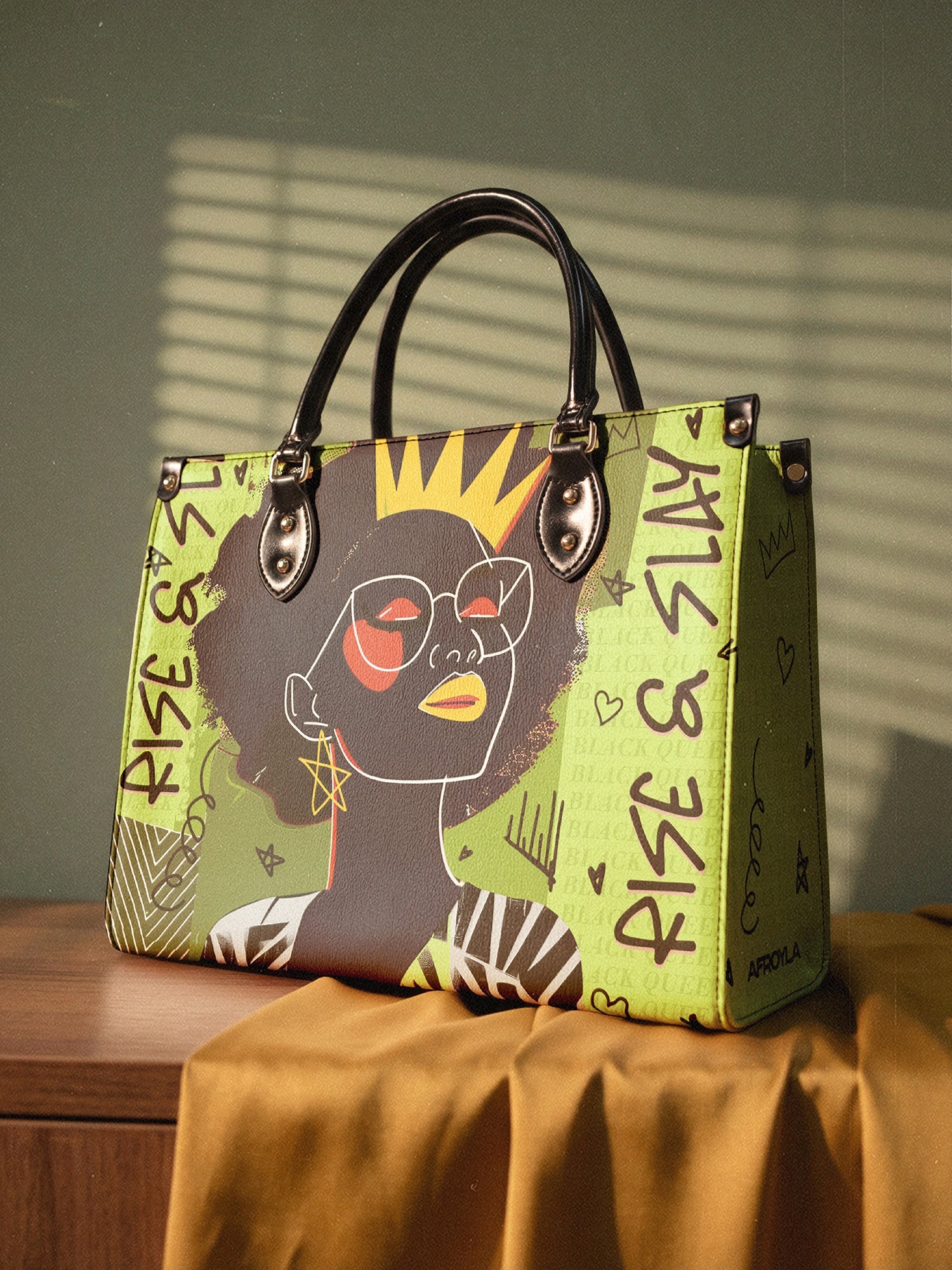 "Aina" Lime Pop Leather Handbag A250 Deal