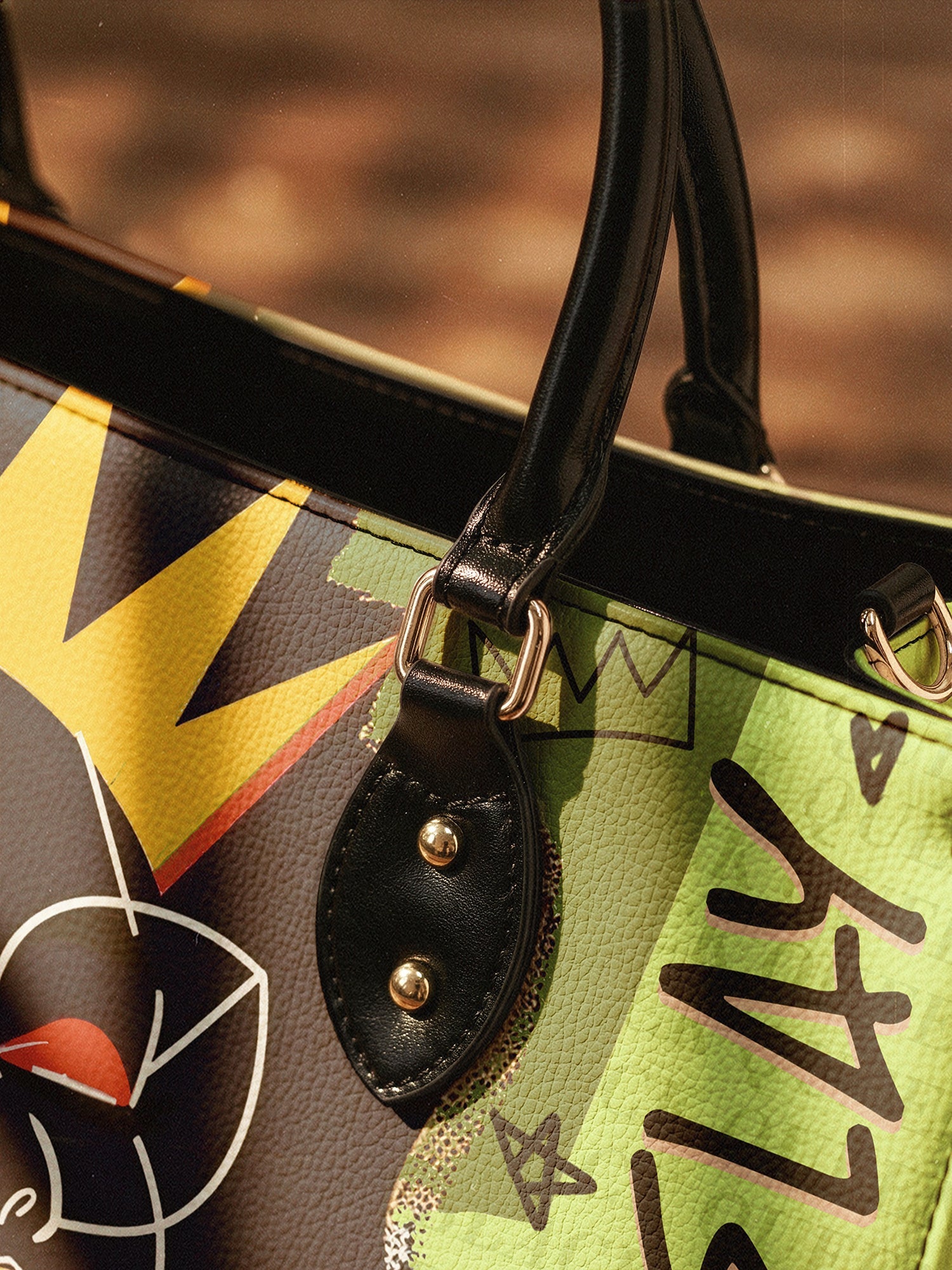 "Aina" Lime Pop Leather Handbag A250 Deal