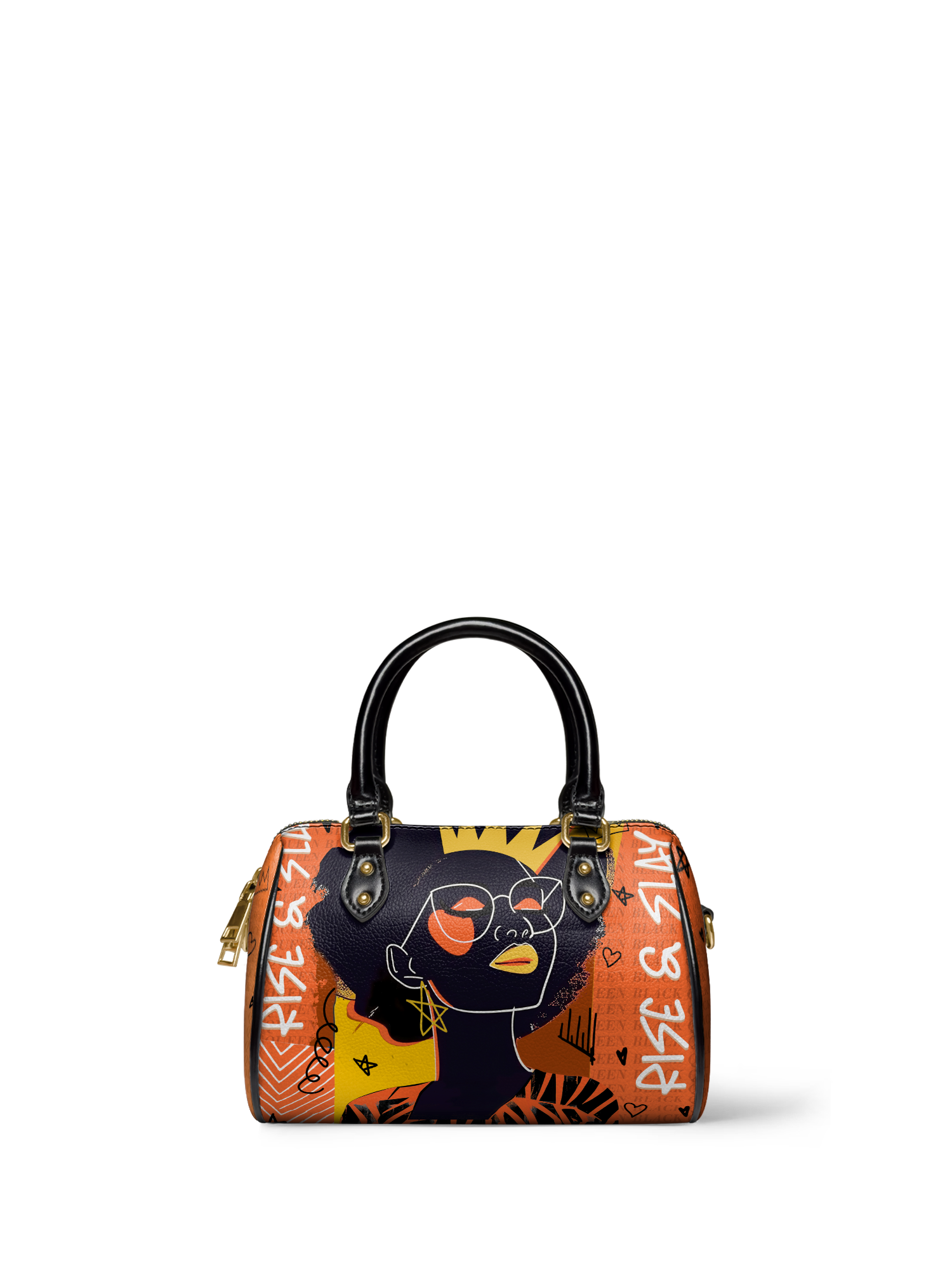 "Aina" Orange Sorbet Mini Satchel