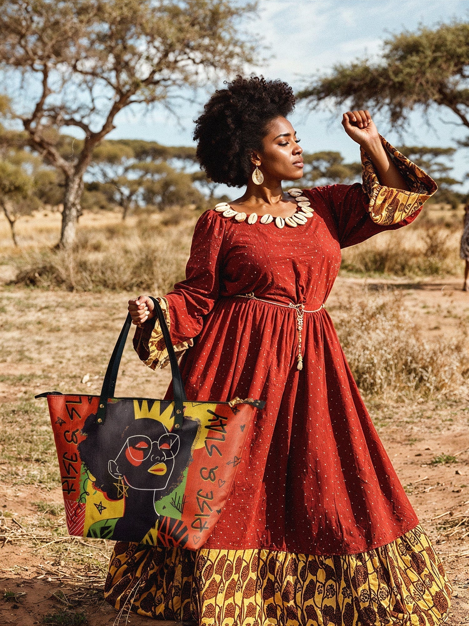 "Aina" Flame Red Slay All Day Essential Bundle