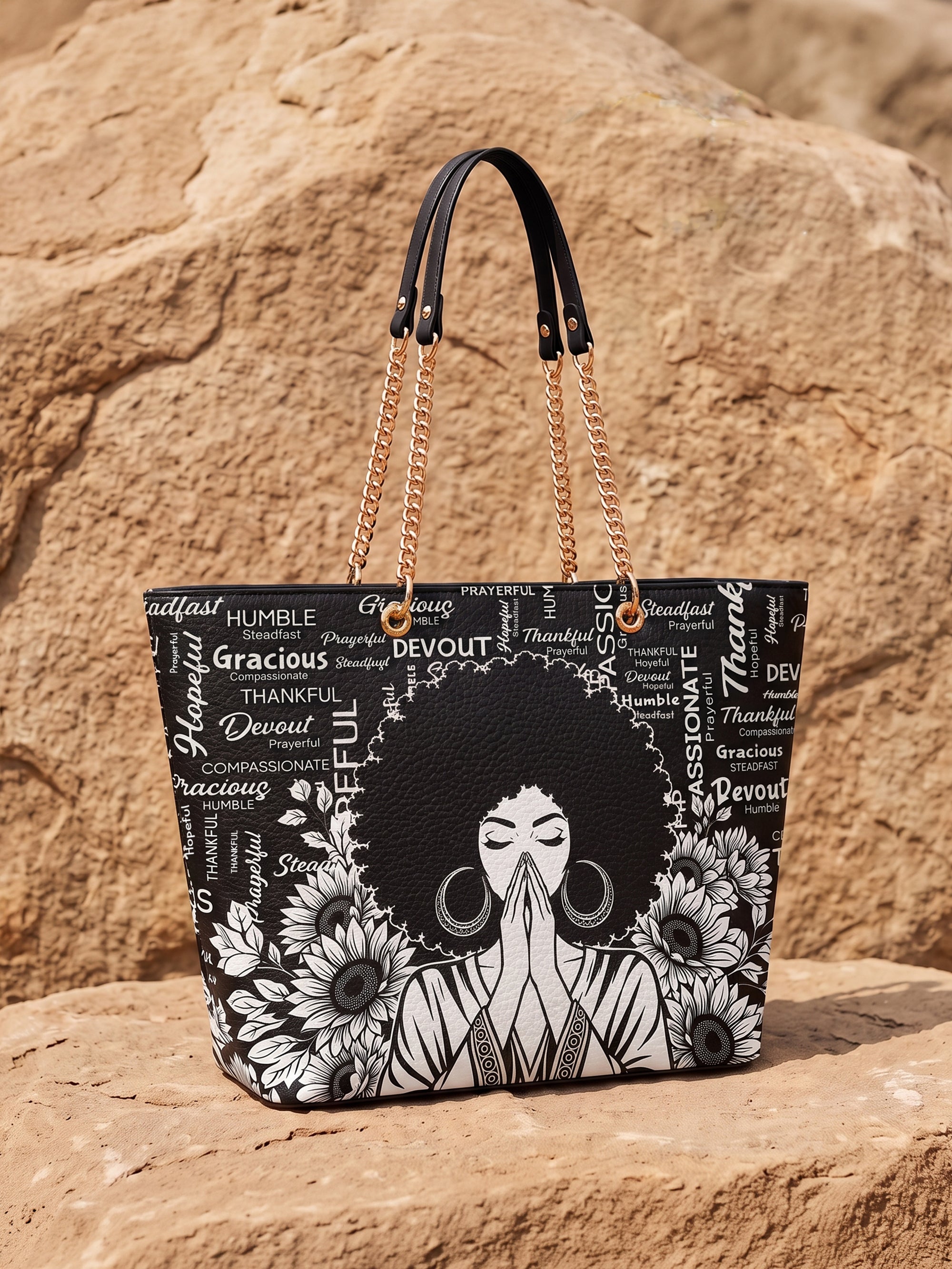 “Asante” Chain Tote Bag