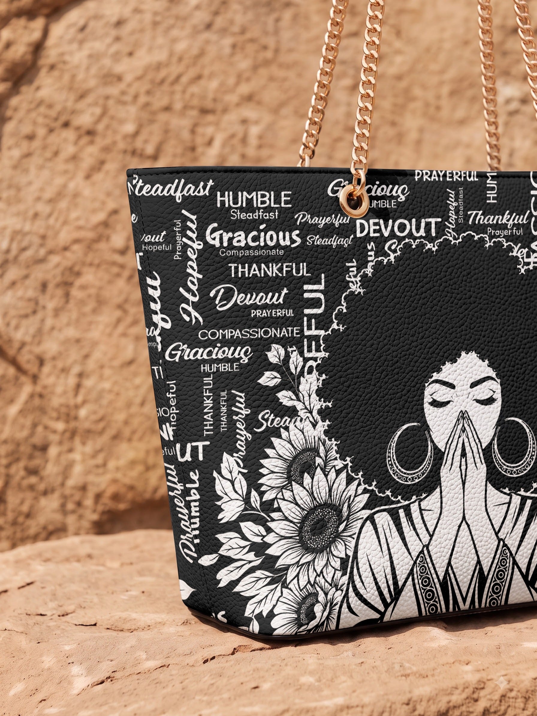 “Asante” Chain Tote Bag