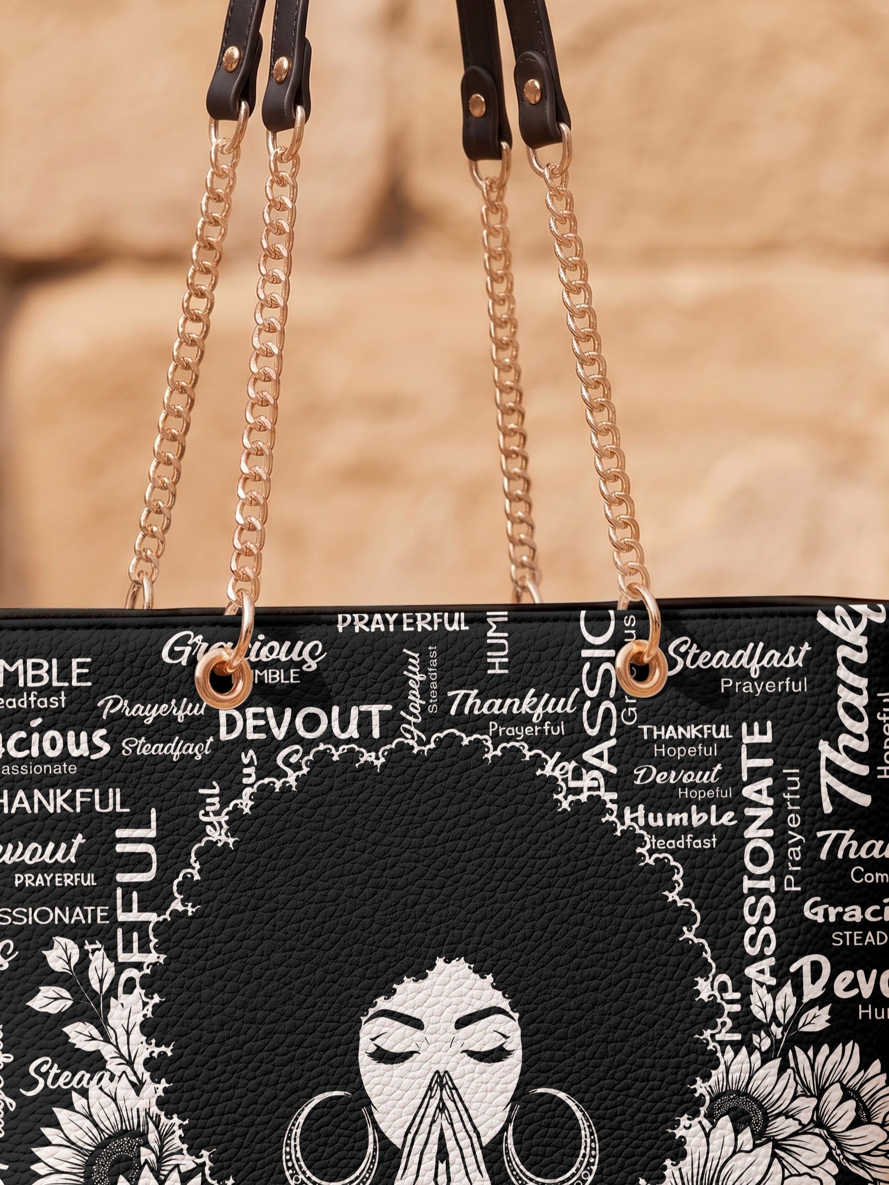 “Asante” Chain Tote Bag