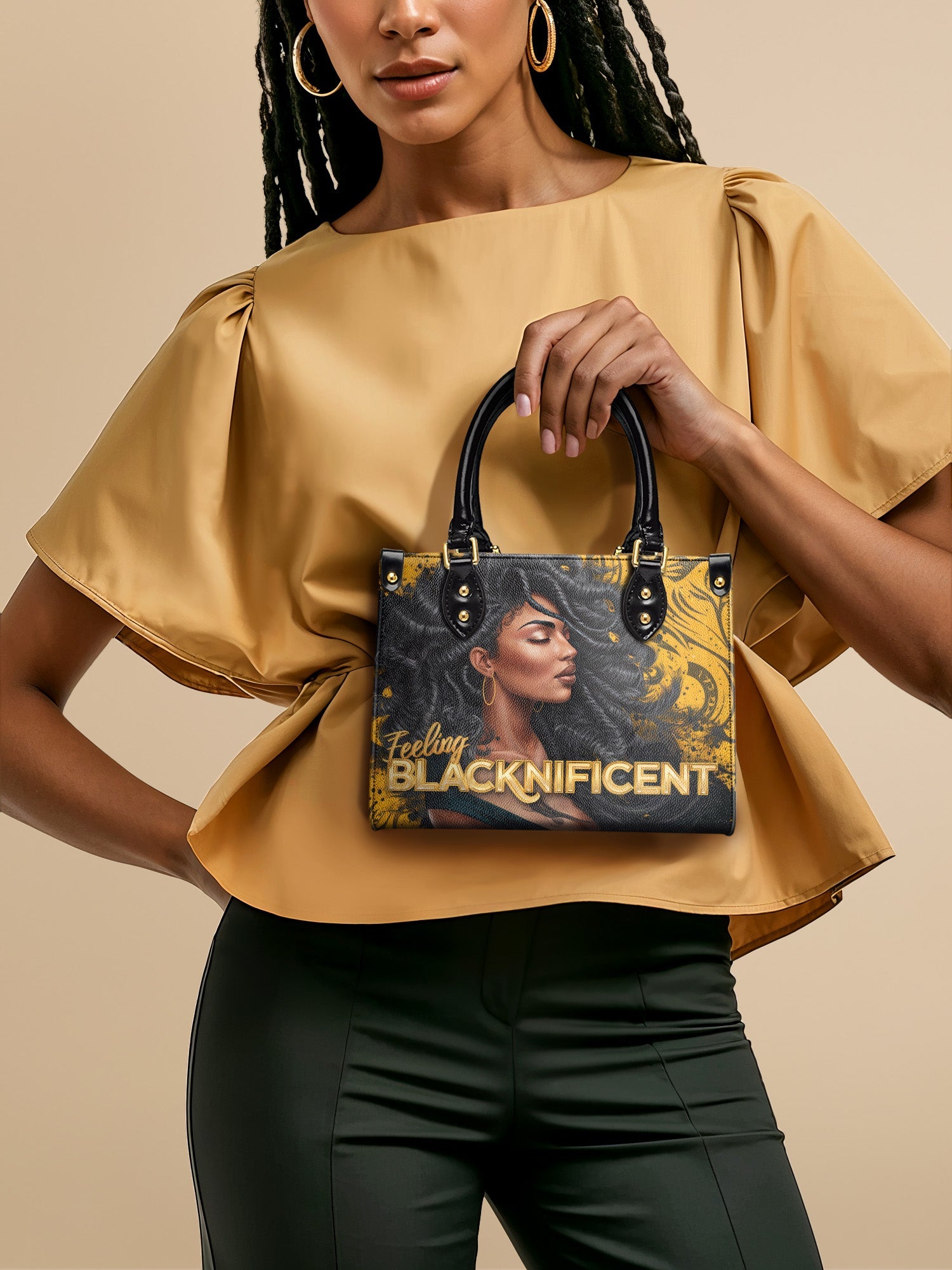 "Blacknificent" The Signature Trio Bundle - Small Leather Handbag