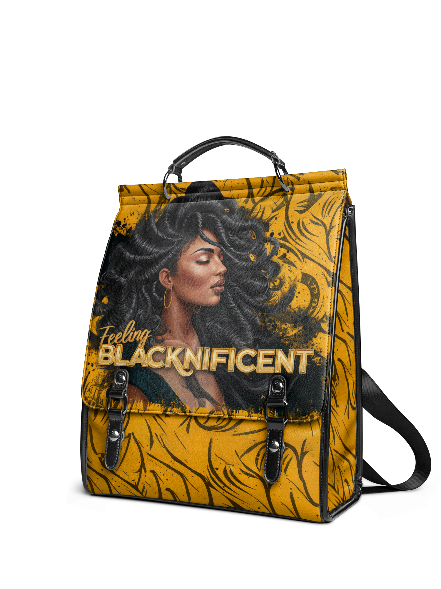 "Blacknificent" Leather Backpack