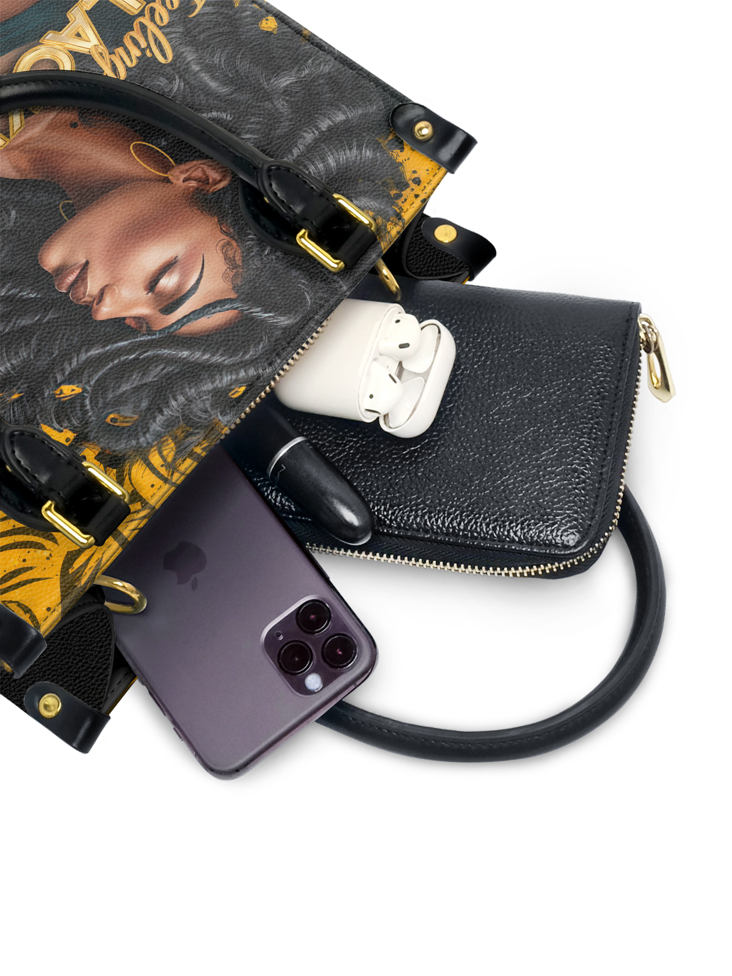 "Blacknificent" Small Leather Handbag Deal