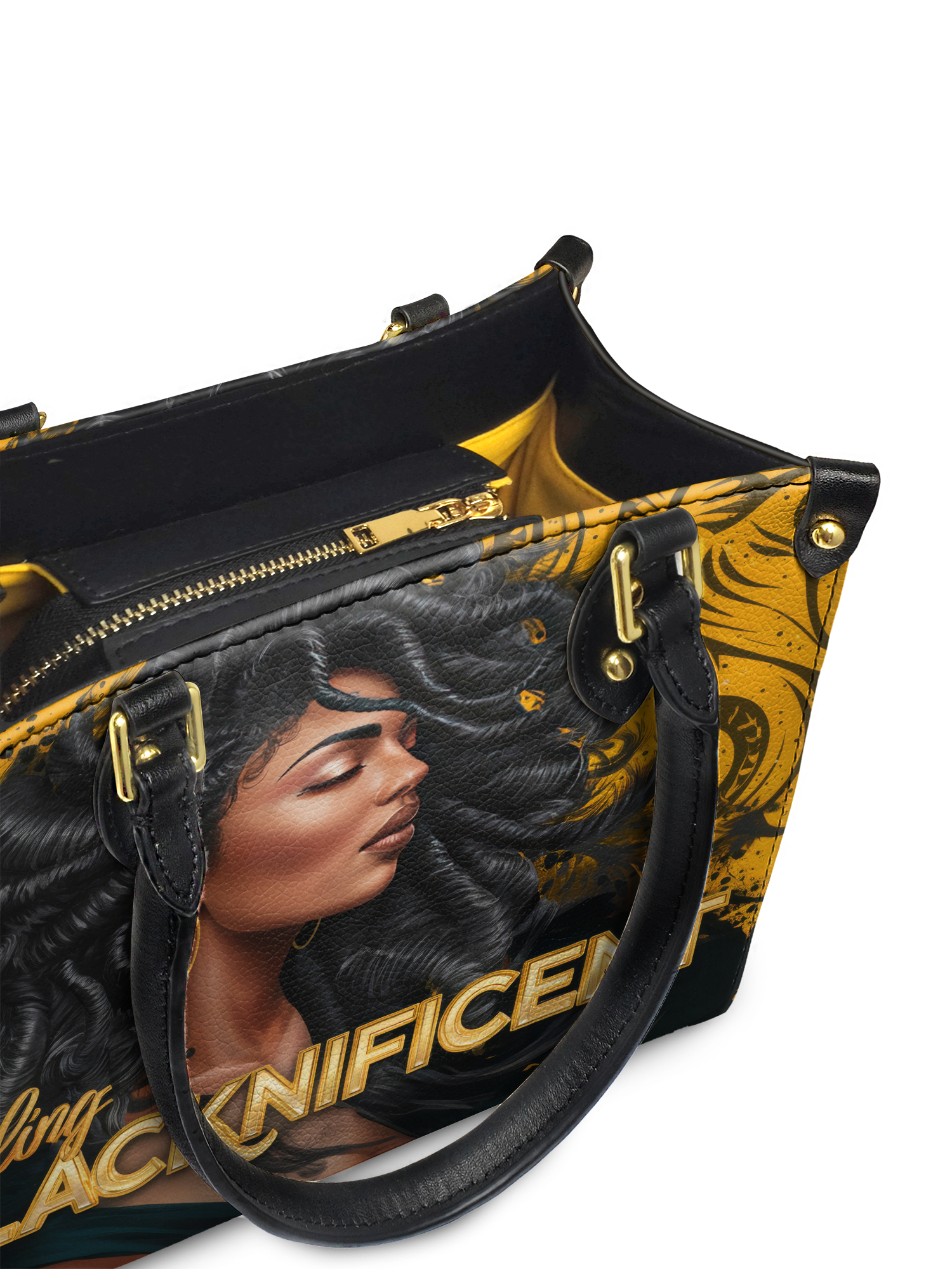 "Blacknificent" Small Leather Handbag Deal