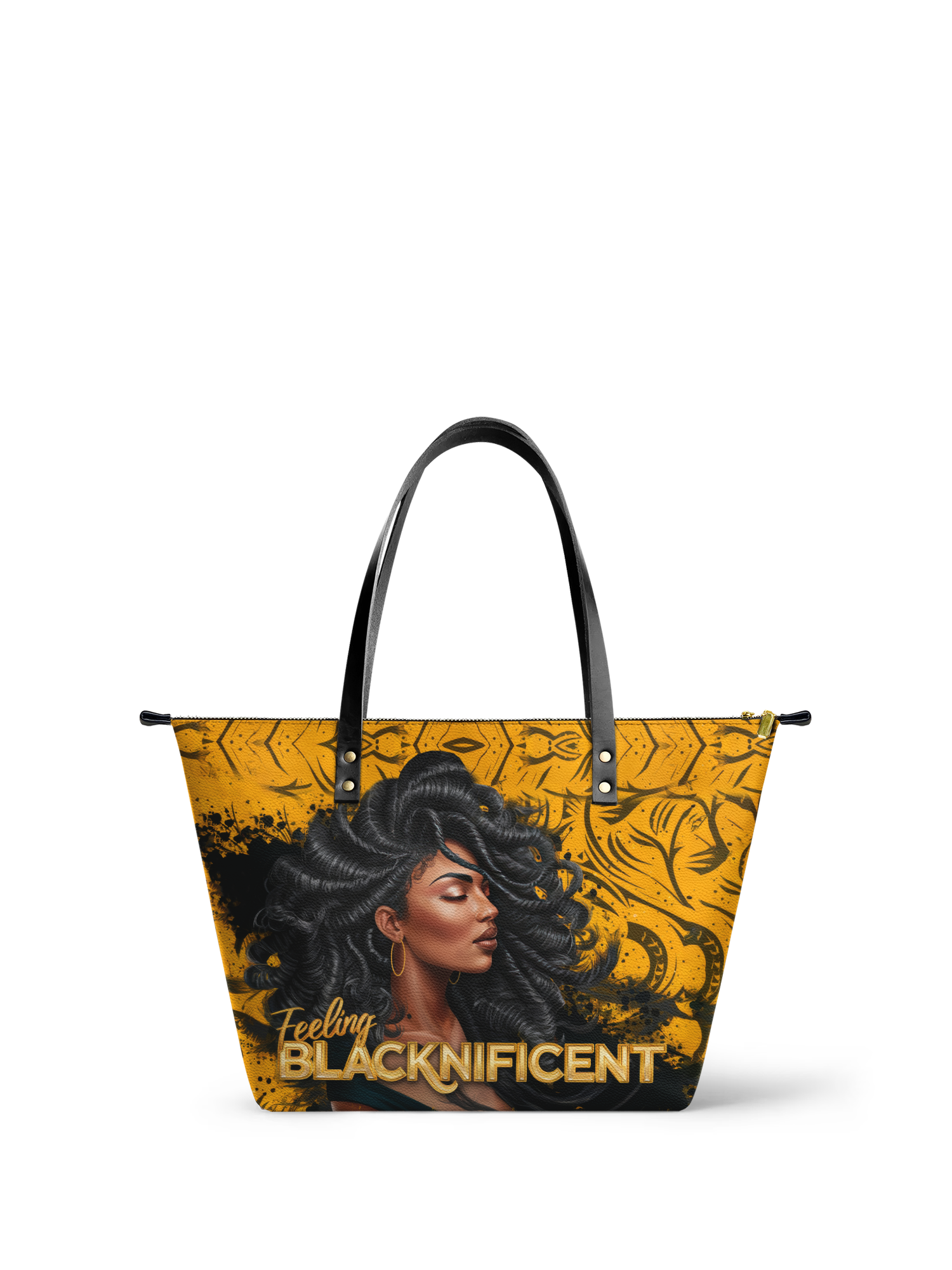 "Blacknificent" Leather Tote Bag Deal