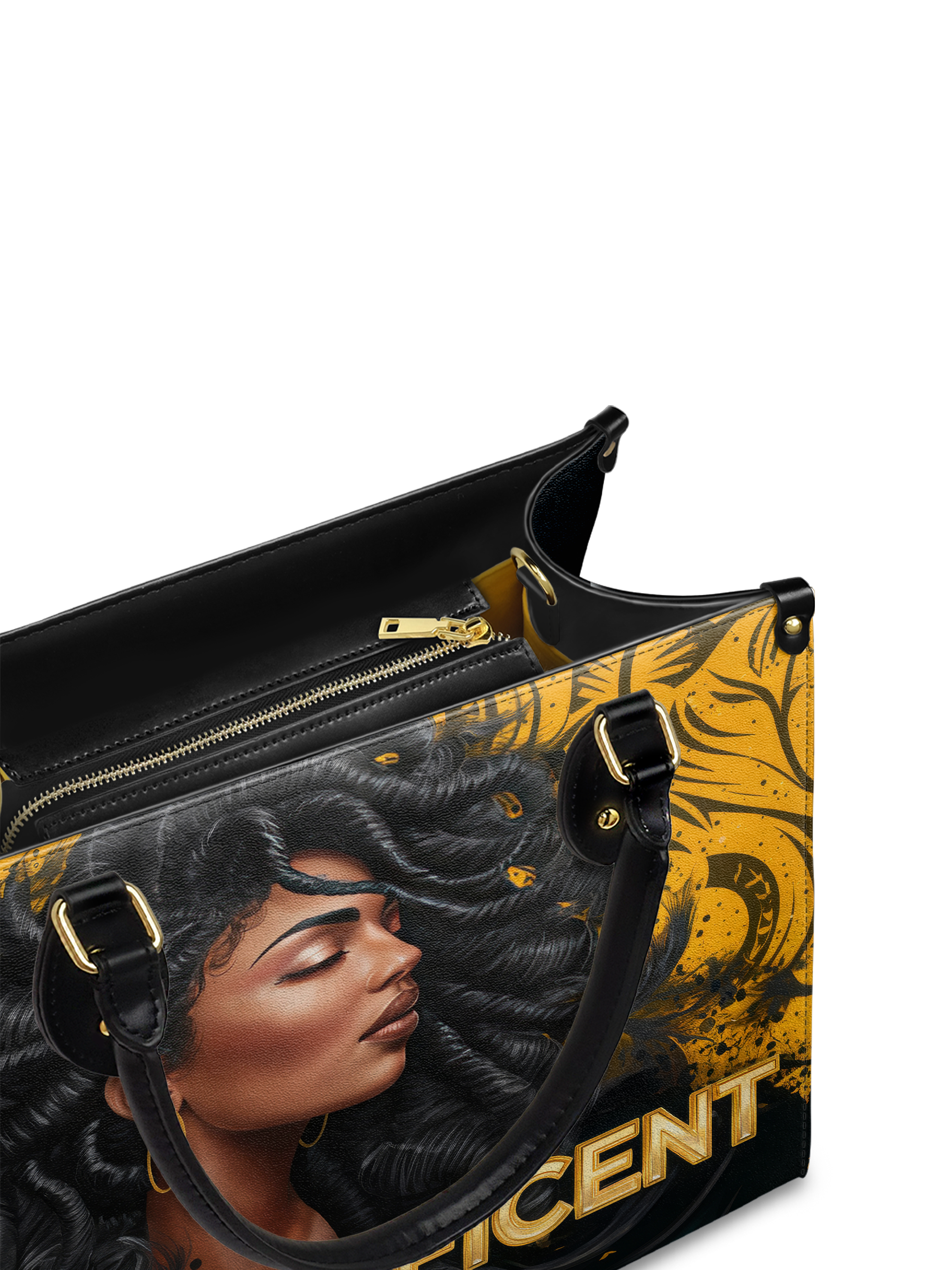 "Blacknificent" Leather Handbag