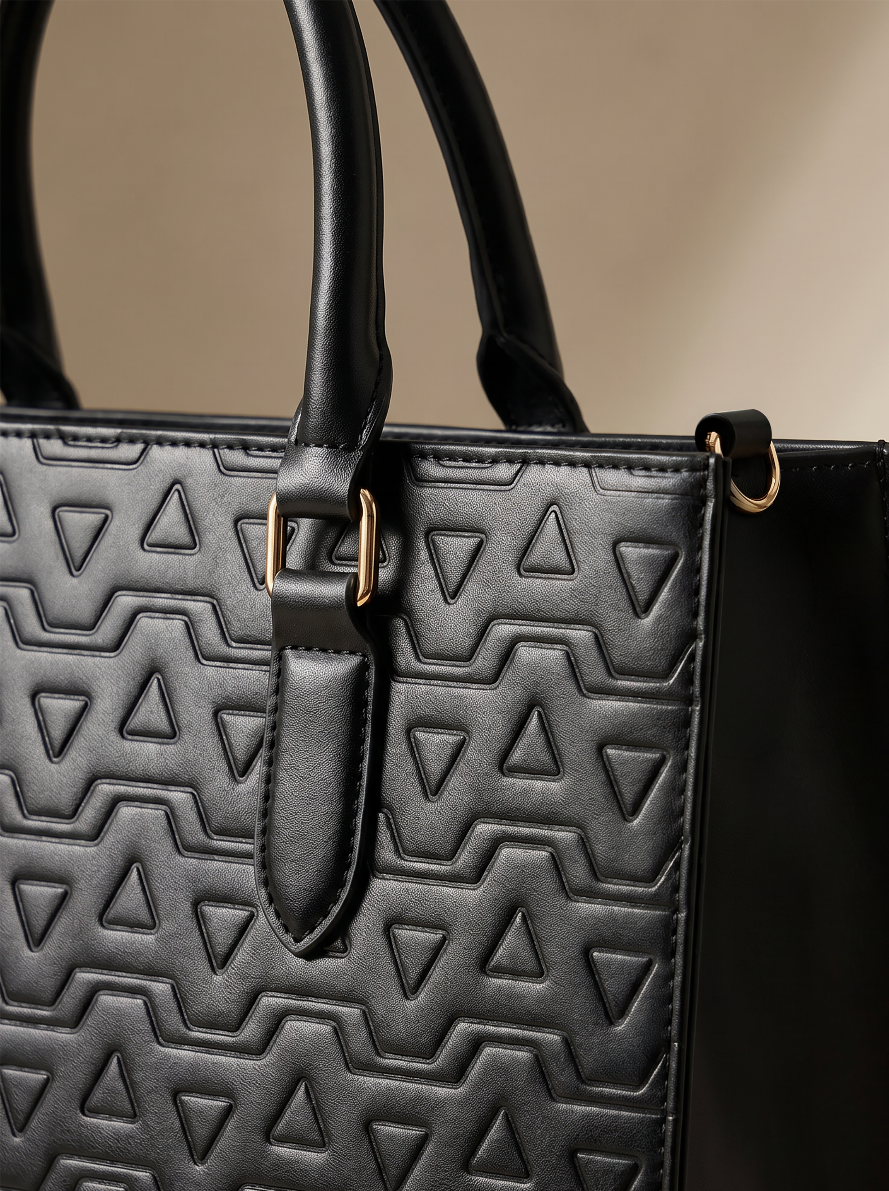 "Dalila" Monogram Leather Handbag