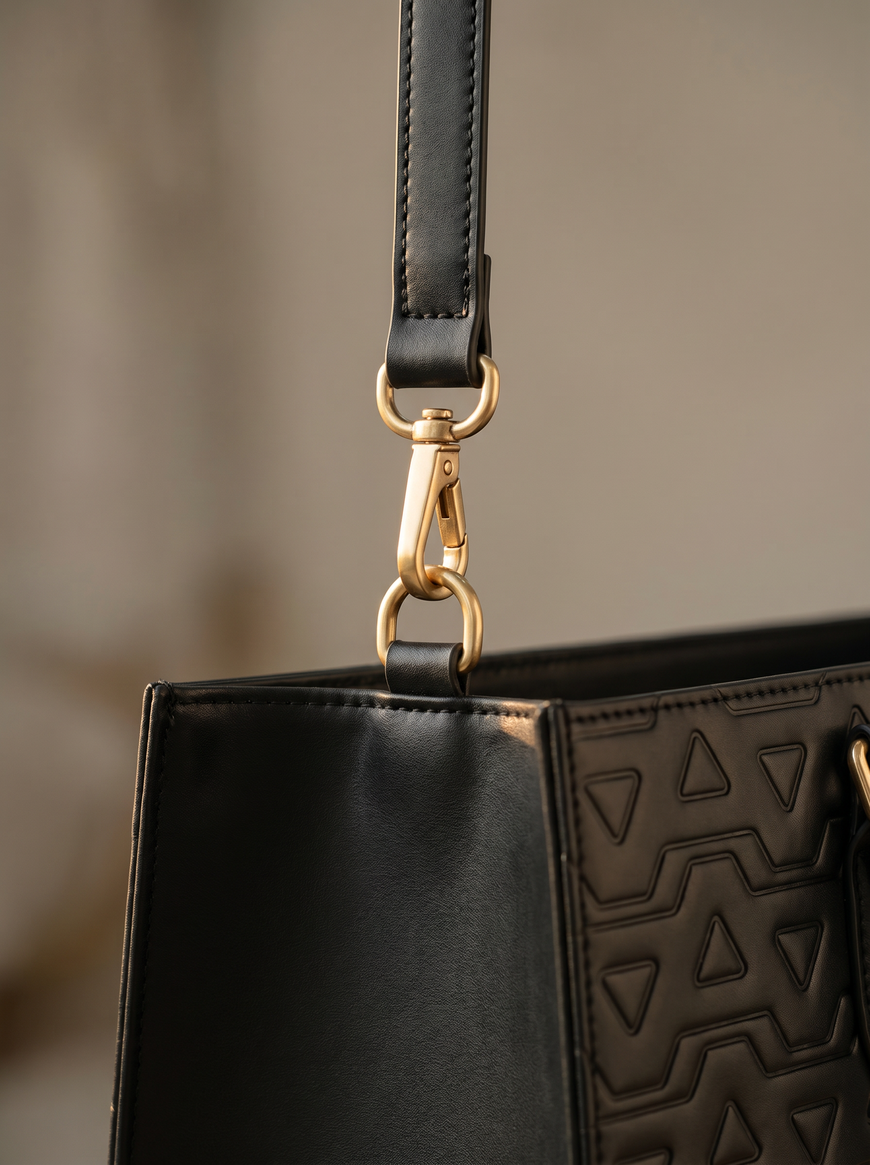 "Dalila" Monogram Leather Handbag