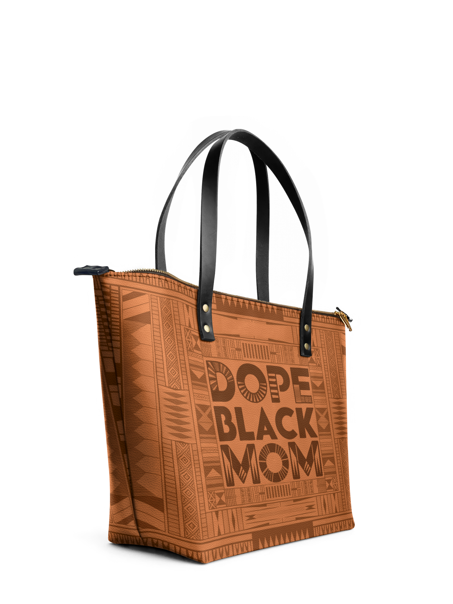 "Dope Black Mom" Leather Tote Bag Today's Deal