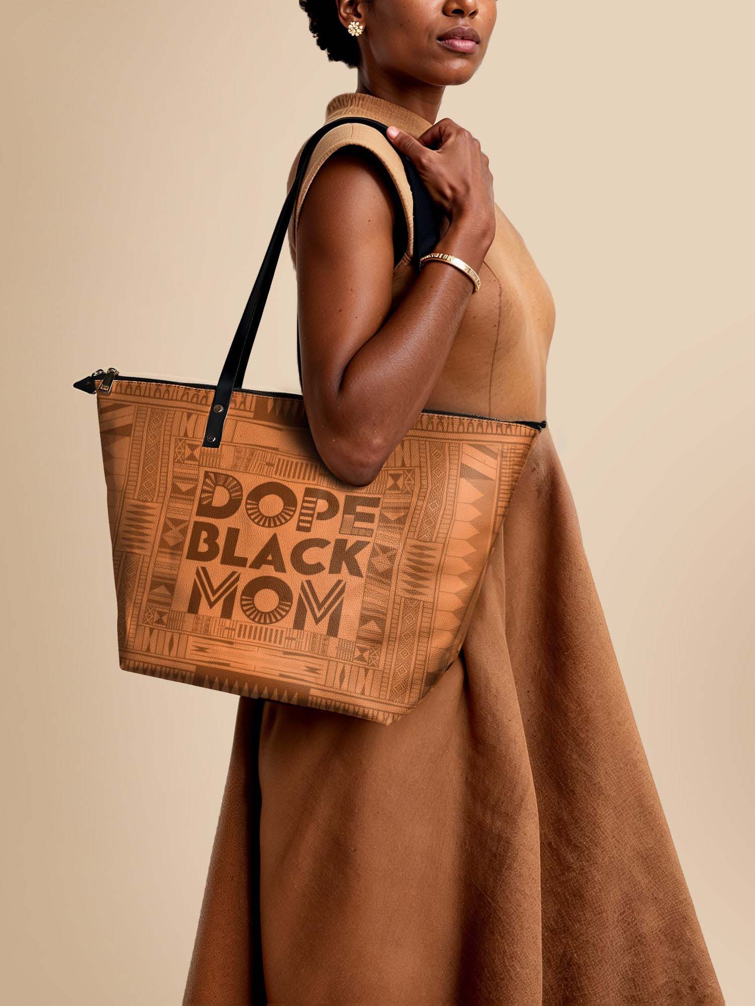"Dope Black Mom" Leather Tote Bag Deal