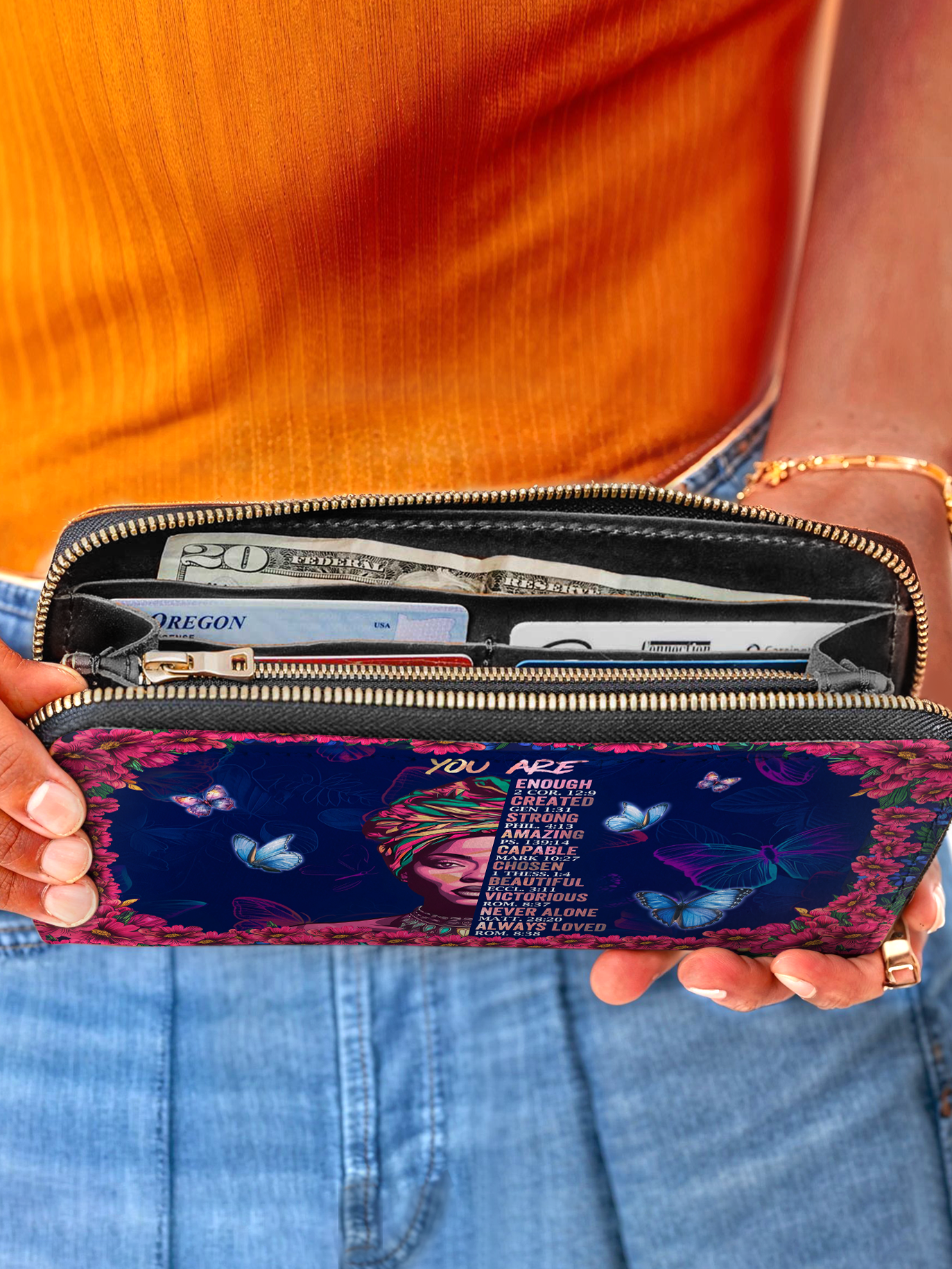 "Imani" Blue Orchid Wallet Deal