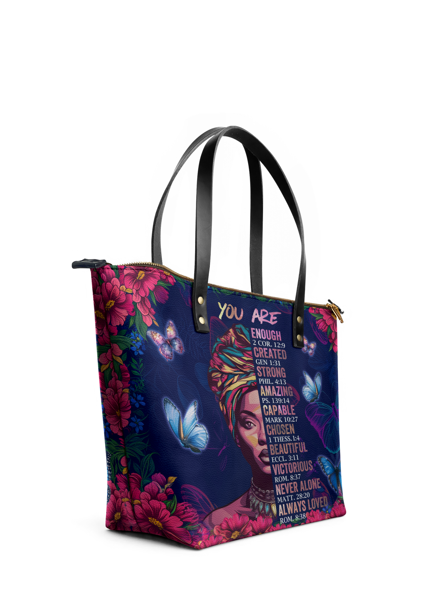"Imani" Blue Orchid Leather Tote Bag Deal