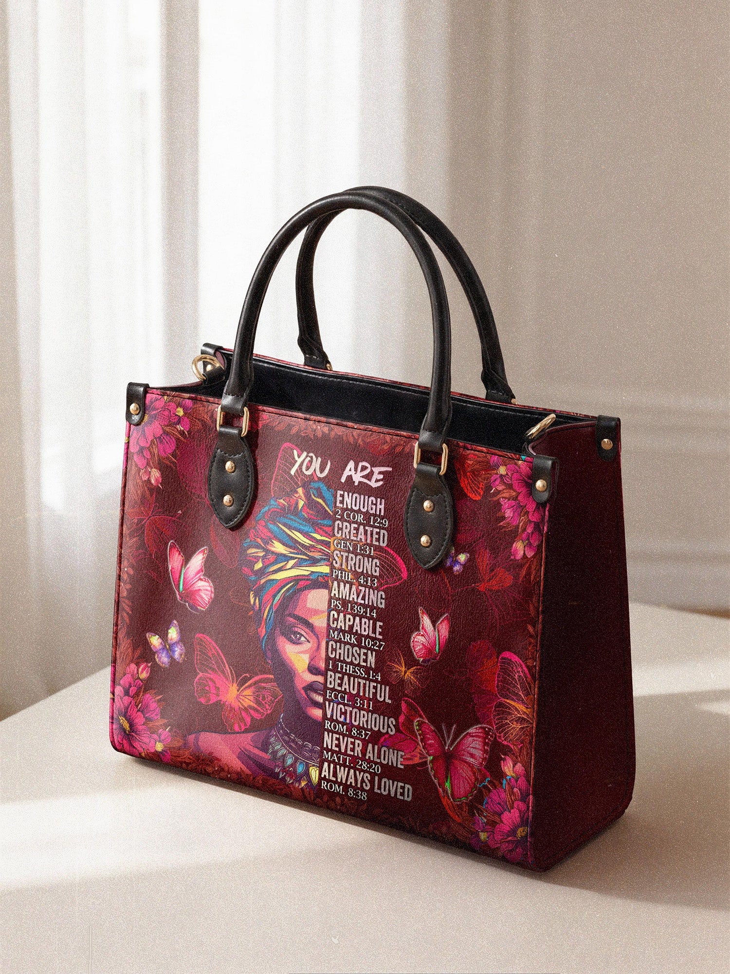"Imani" Pomegranate Red Leather Handbag A250 Deal