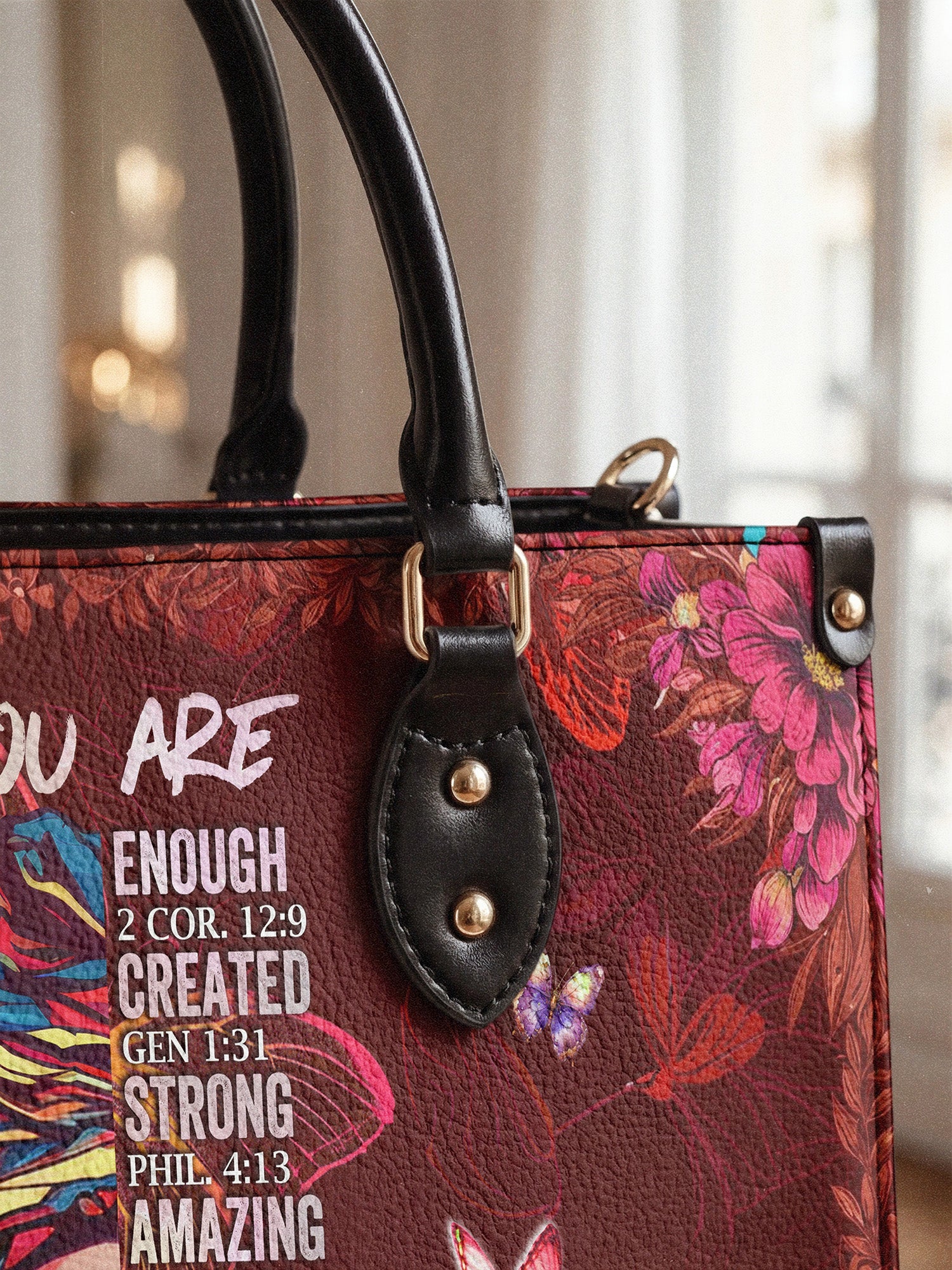 "Imani" Pomegranate Red Leather Handbag A250 Deal