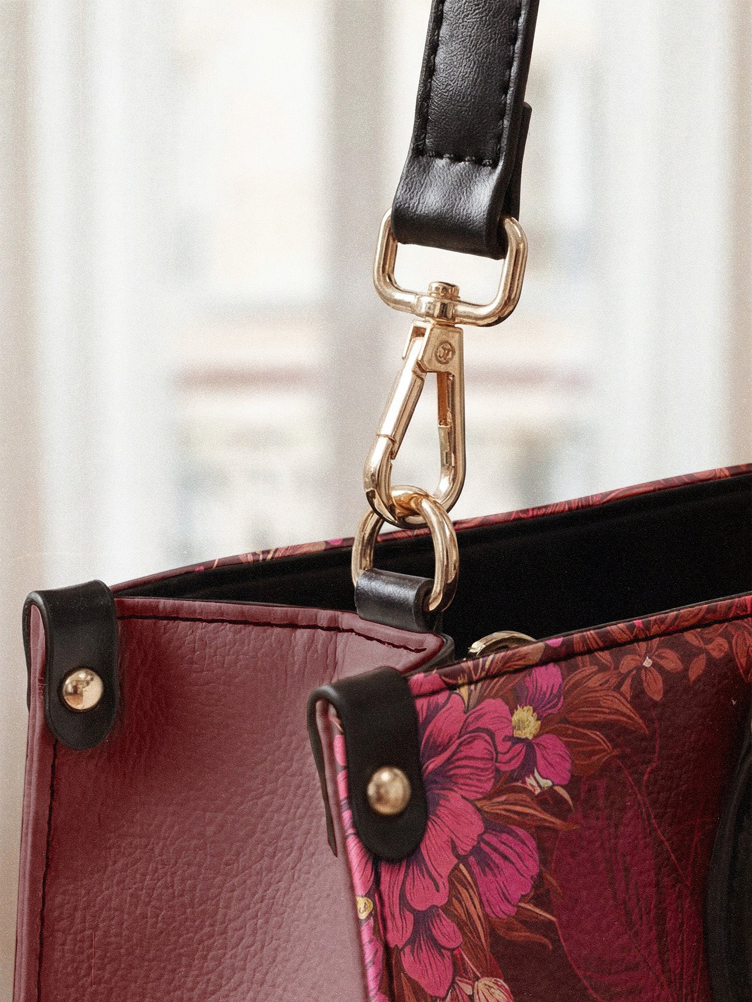 "Imani" Pomegranate Red Leather Handbag A250 Deal