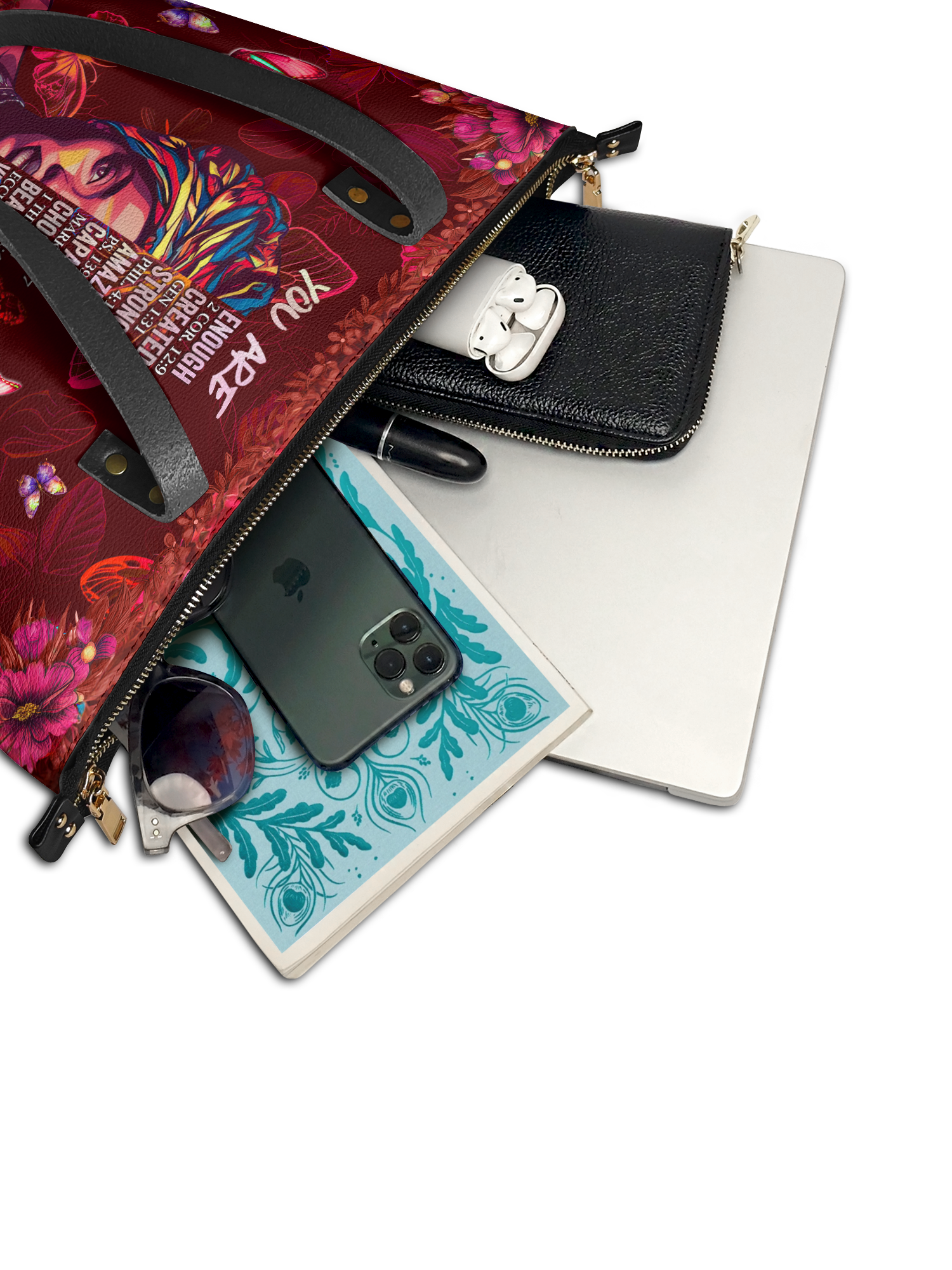 "Imani" Pomegranate Red Leather Tote Bag Deal