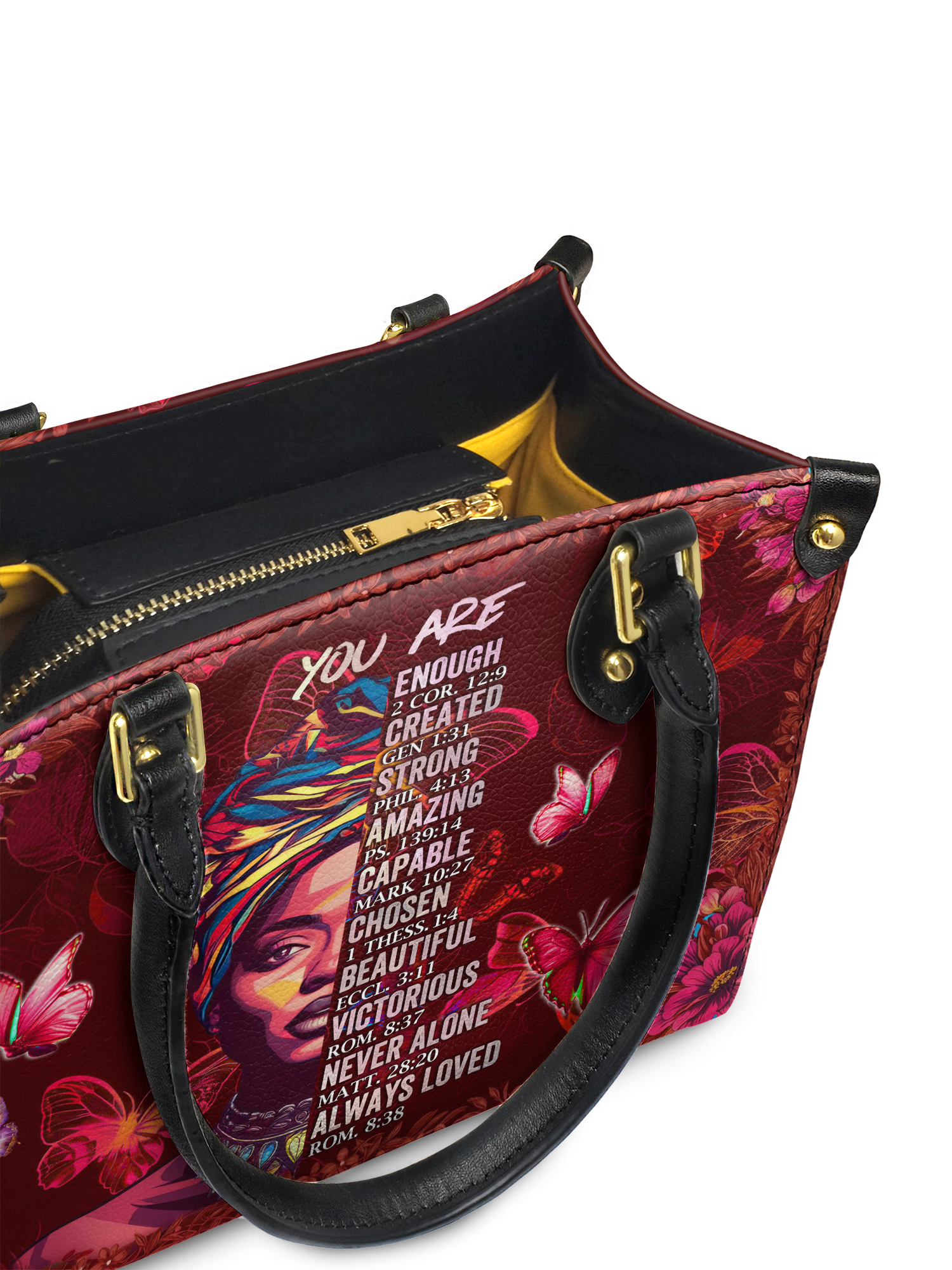 "Imani" Pomegranate Red Small Leather Handbag A250 Deal