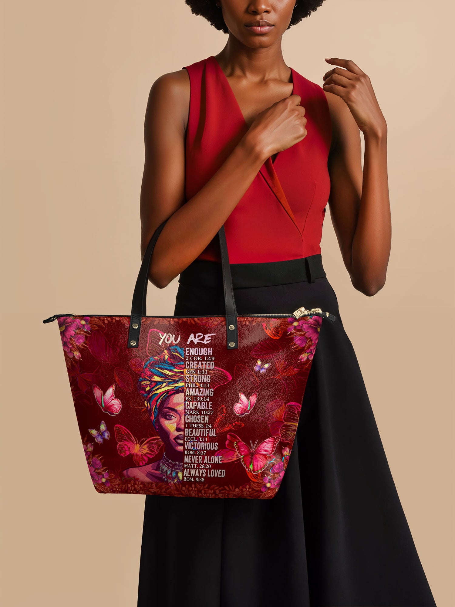 "Imani" Pomegranate Red The Essentials Trio Bundle