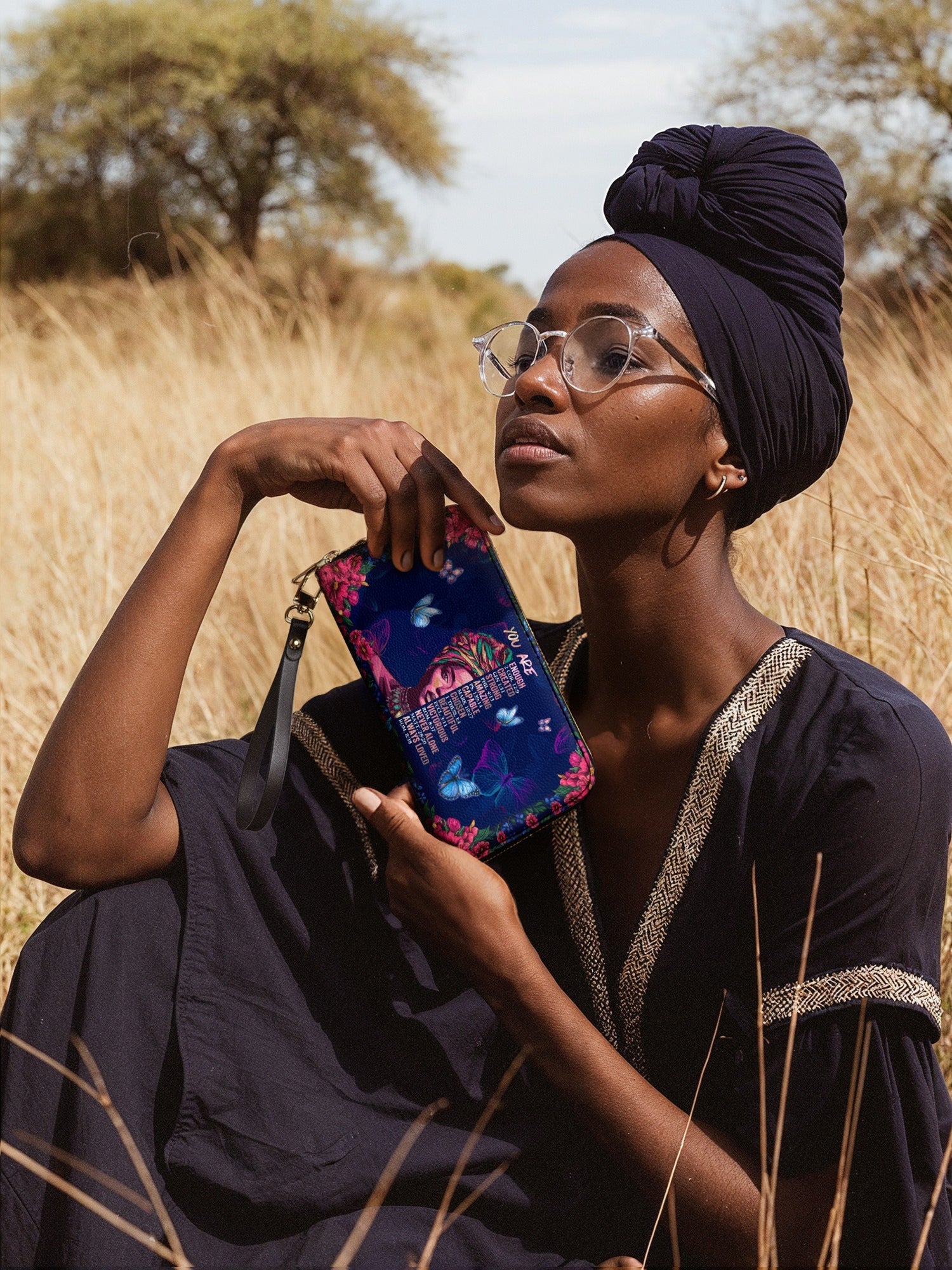"Imani" Blue Orchid Wallet Deal