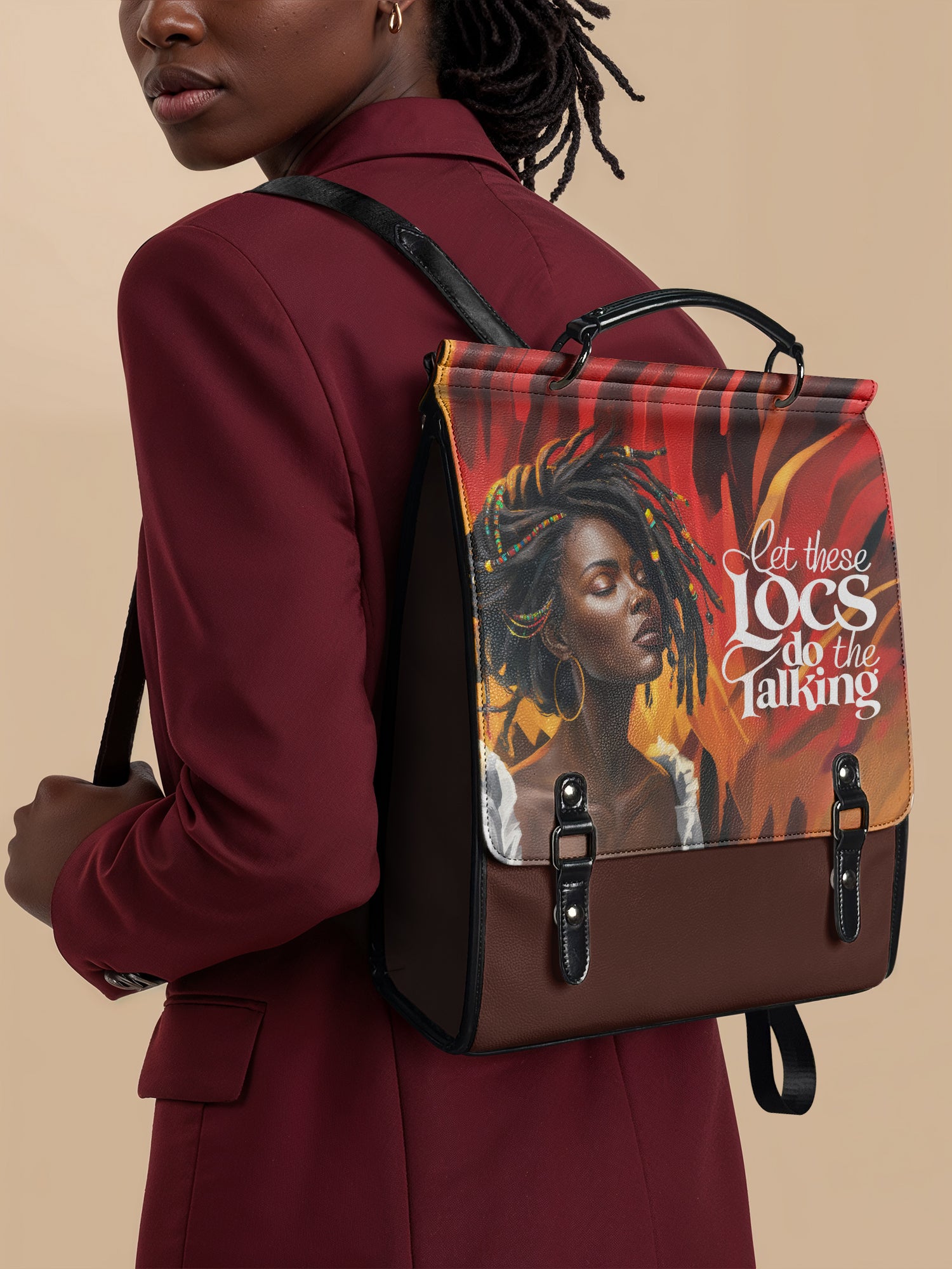 "Locella" Leather Backpack