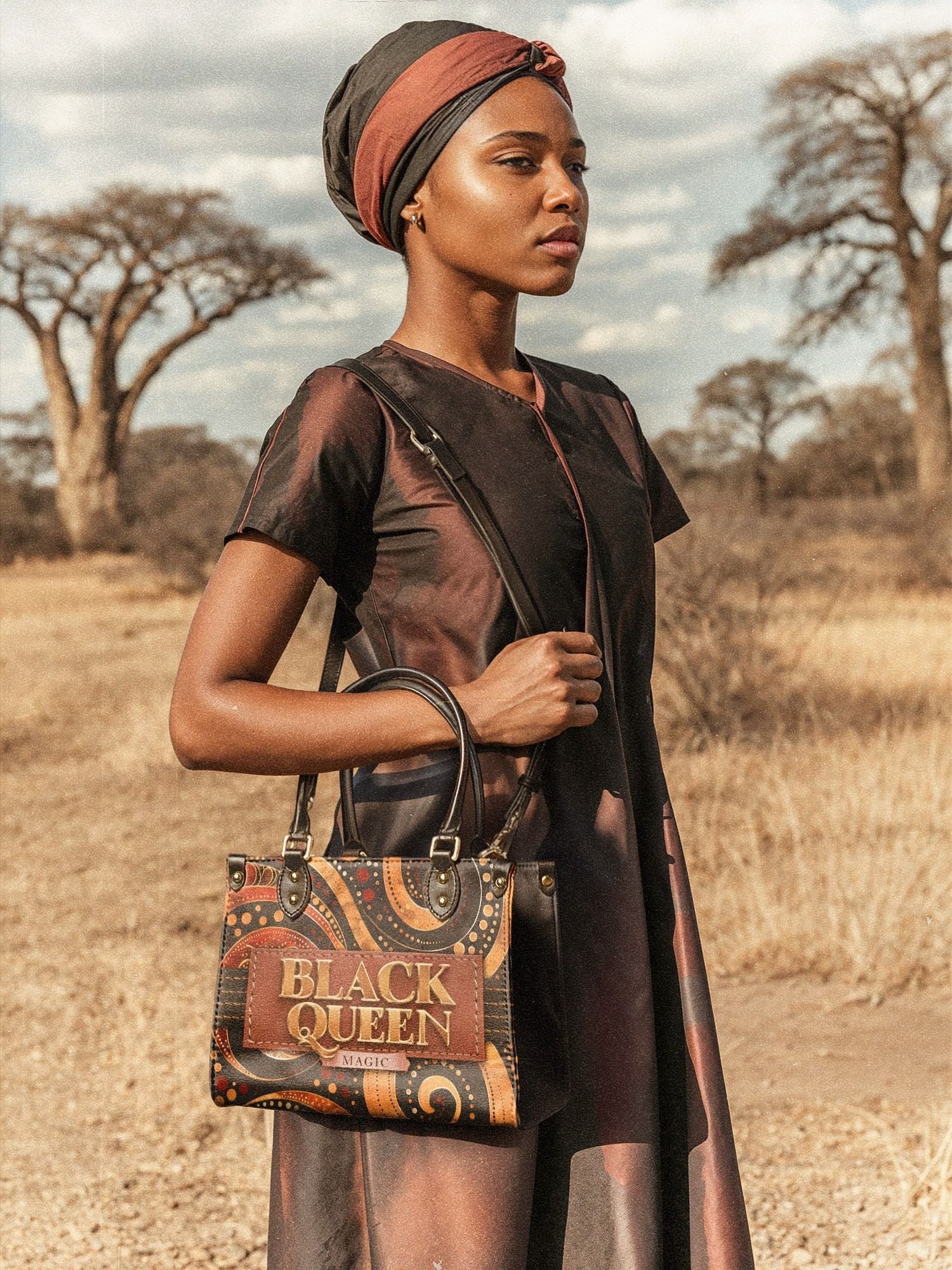 "Makeda" The Signature Duo Bundle - Small Leather Handbag