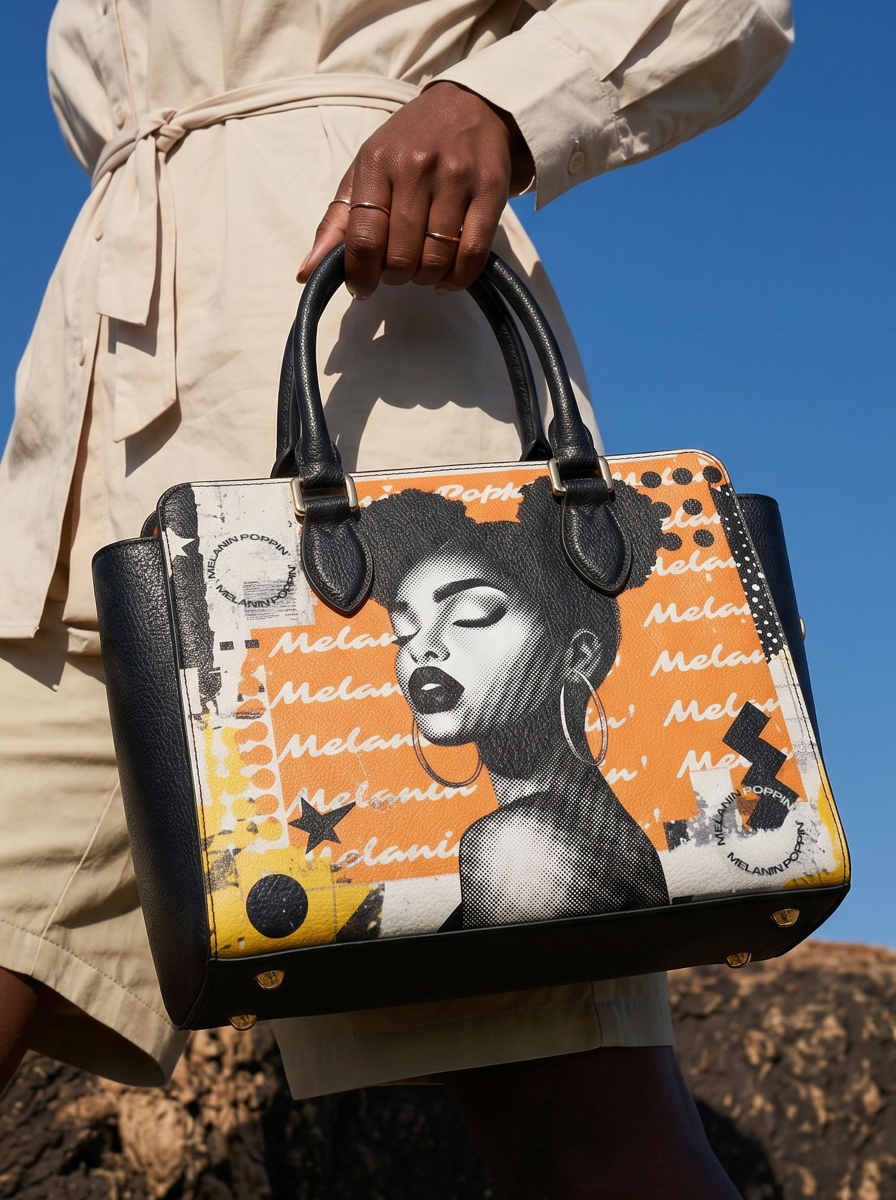 "Melani" Nembo Leather Handbag