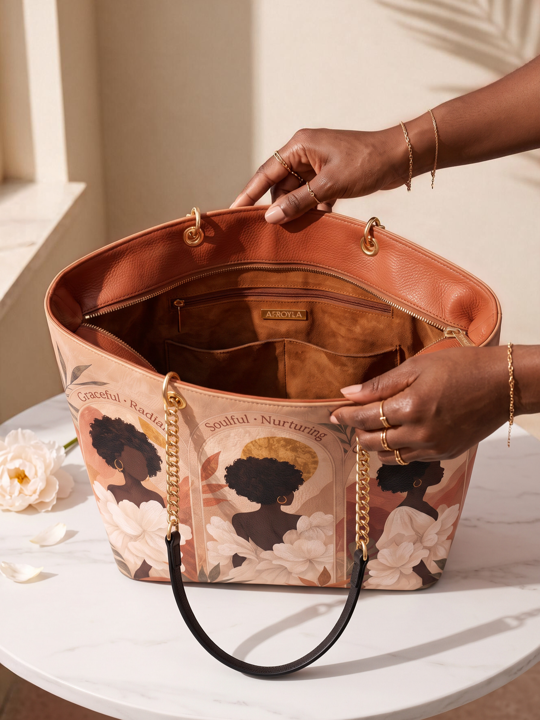 “Muse” Chain Tote Bag