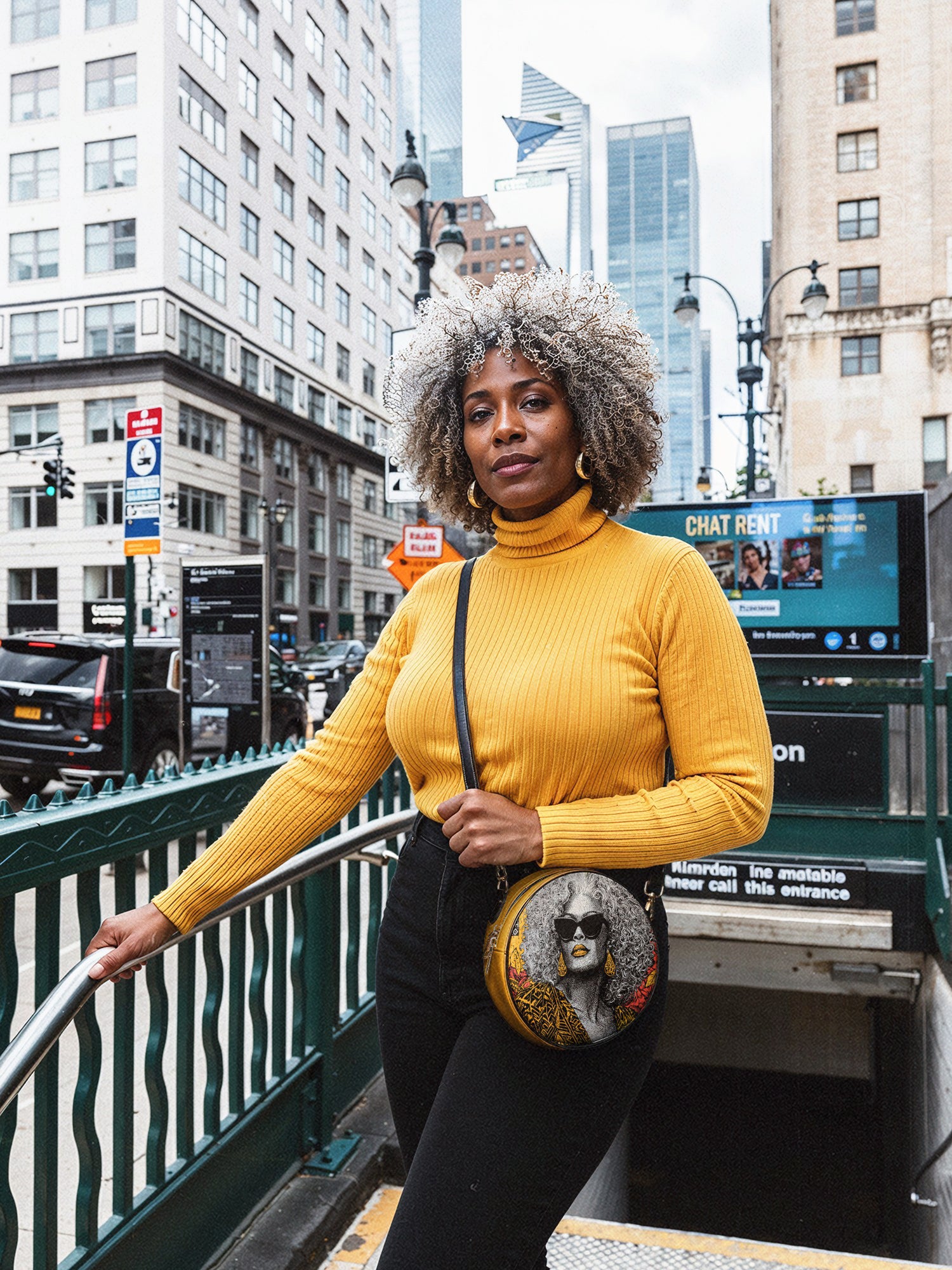 "Nandeka" Circle Crossbody Bag