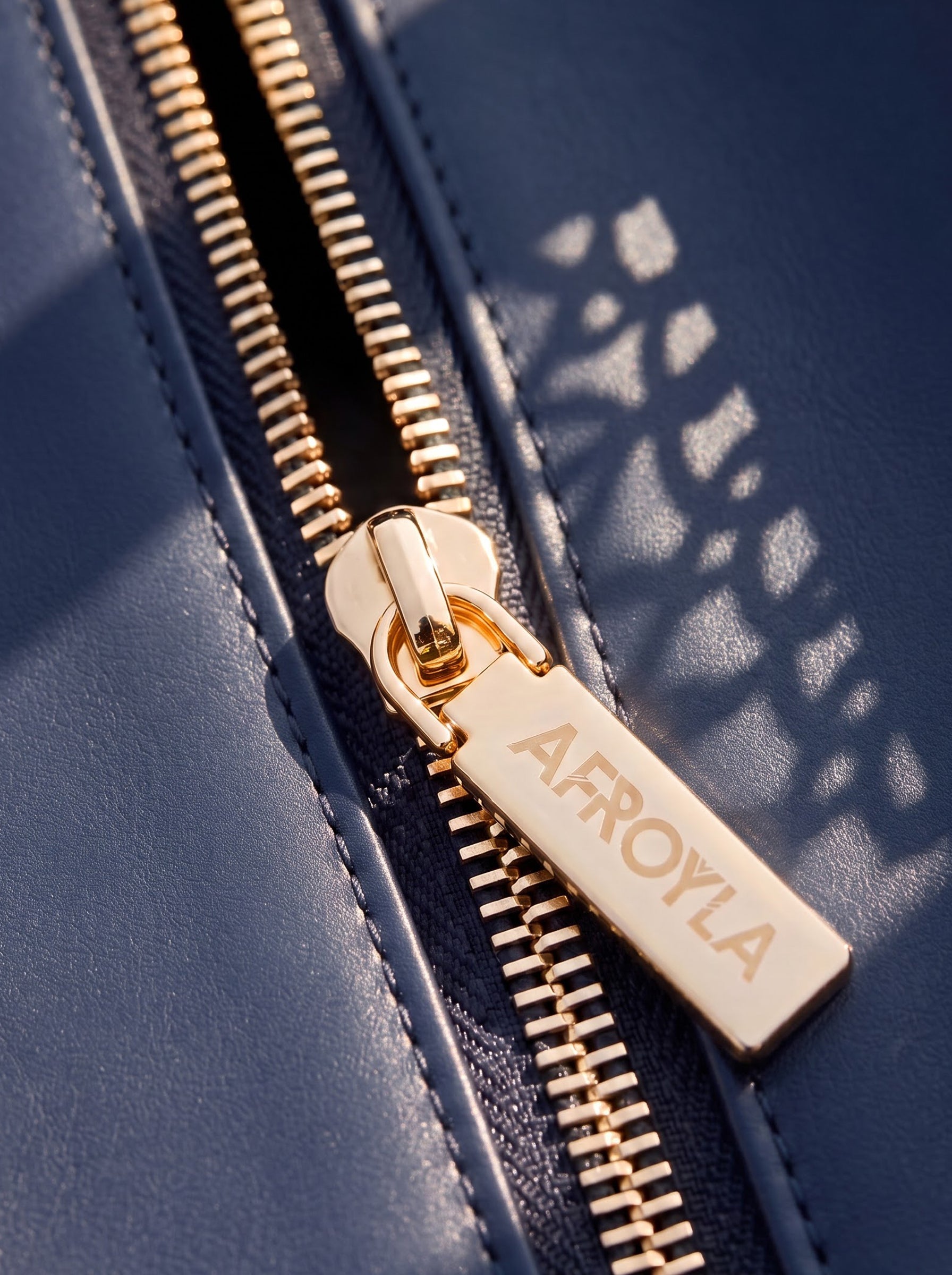 "Safiya" Navy Blue Chain Tote Bag