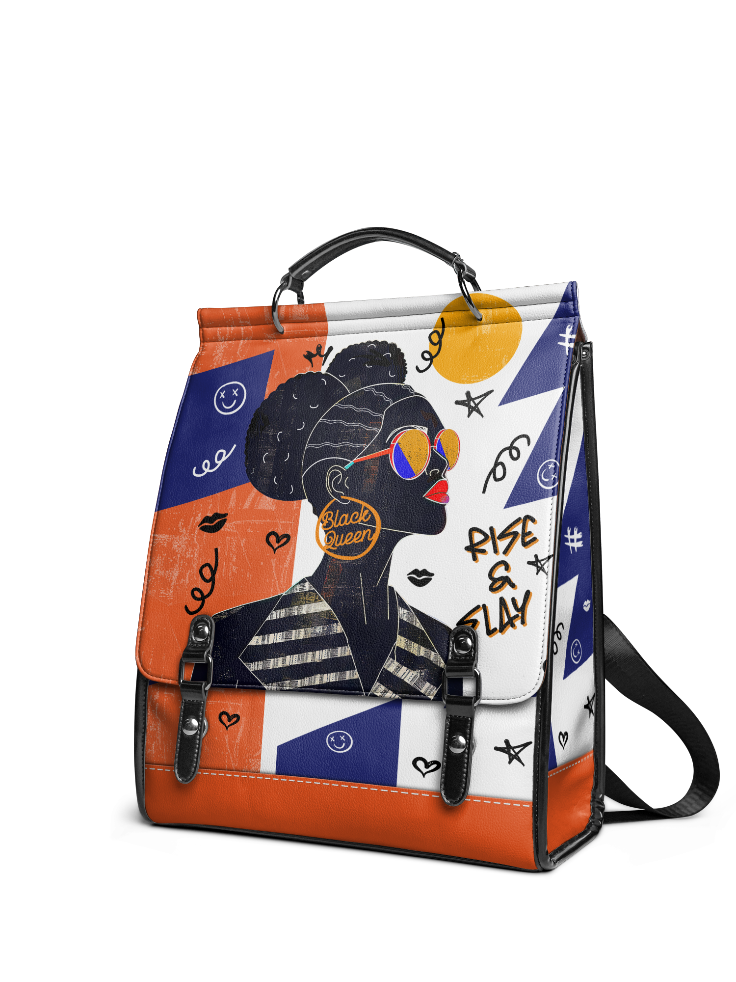 "Sanaa" Salt Pop Leather Backpack