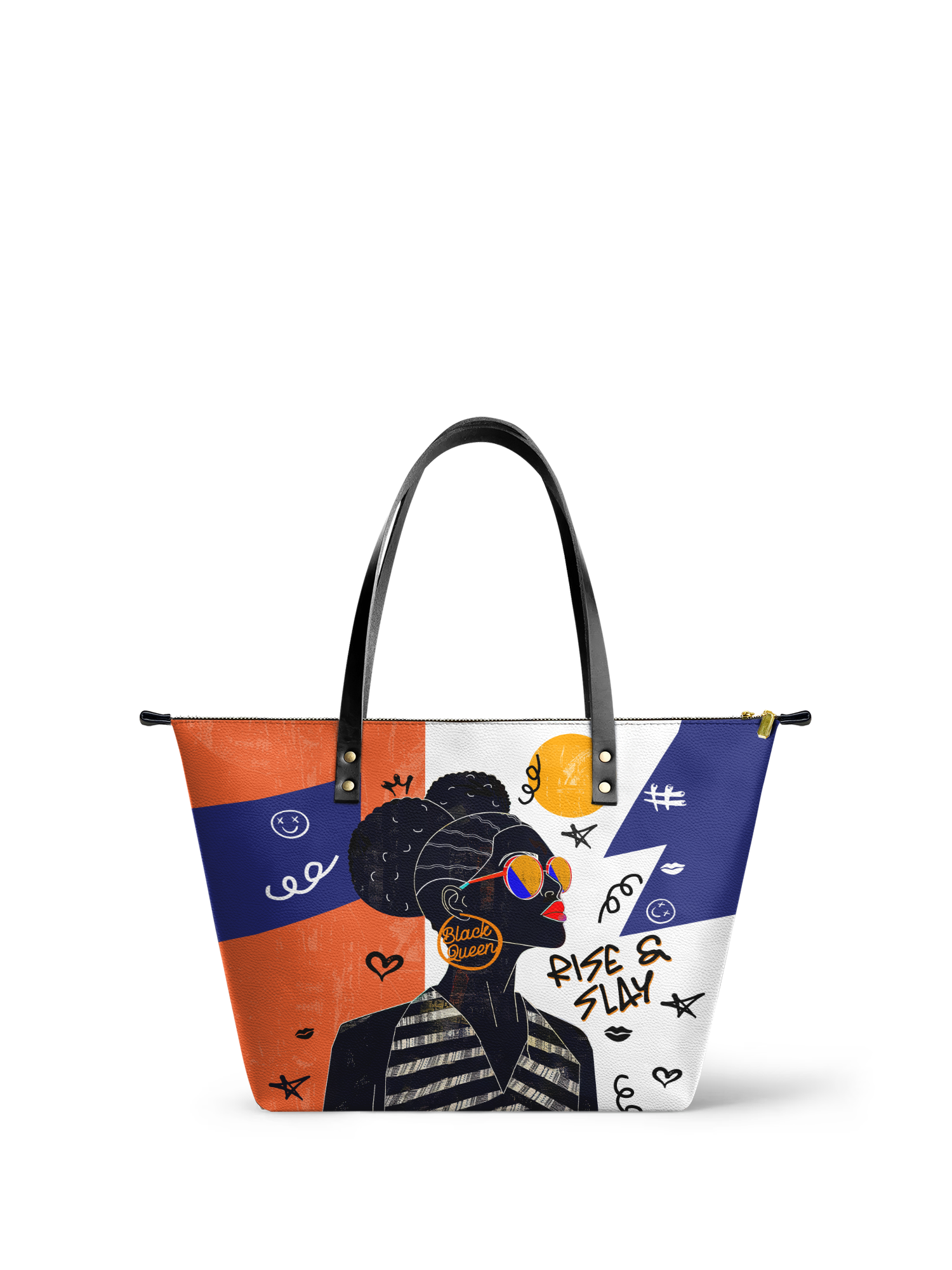 "Sanaa" Salt Pop Leather Tote Bag