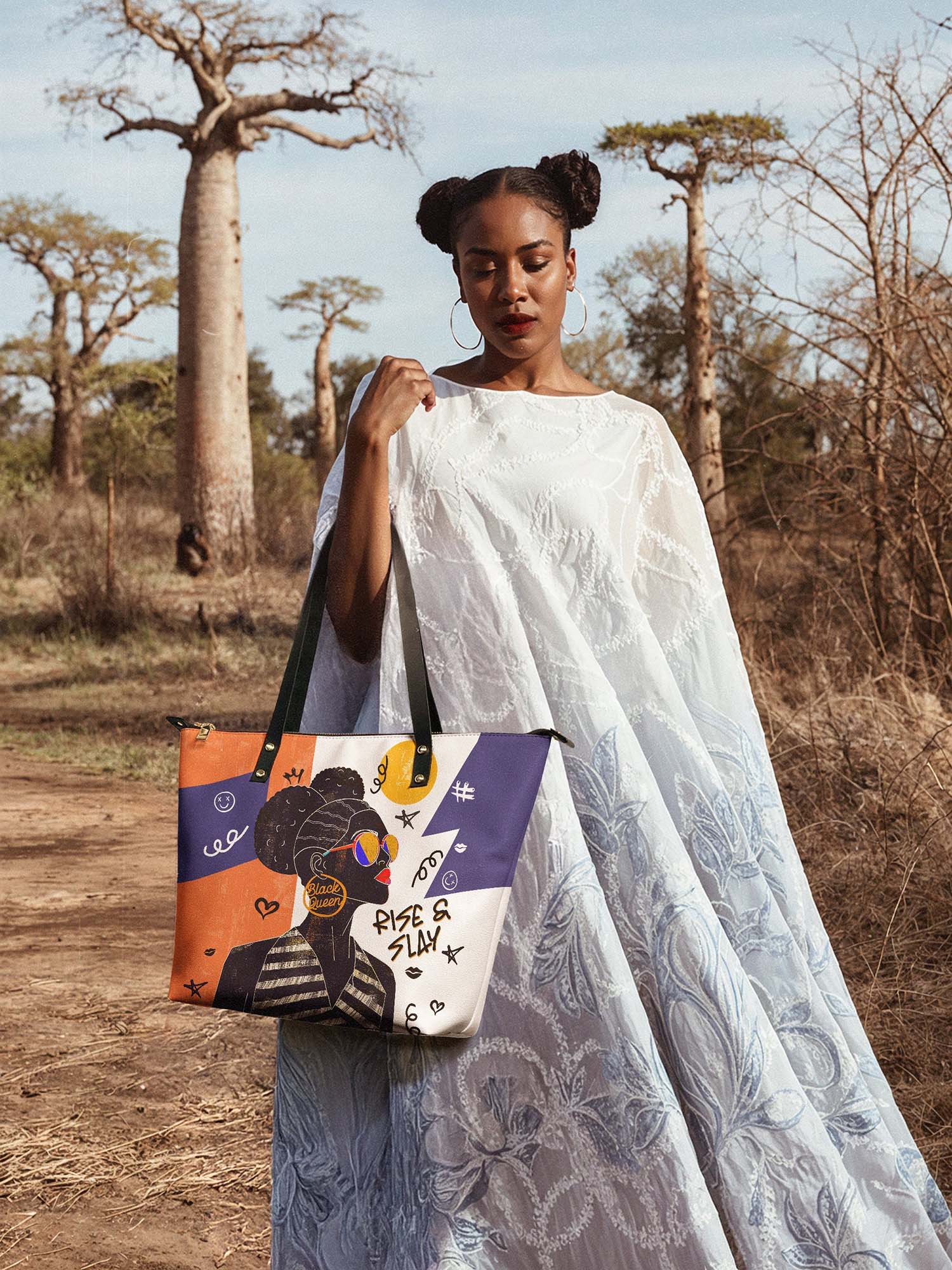 "Sanaa" Salt Pop Leather Tote Bag Deal