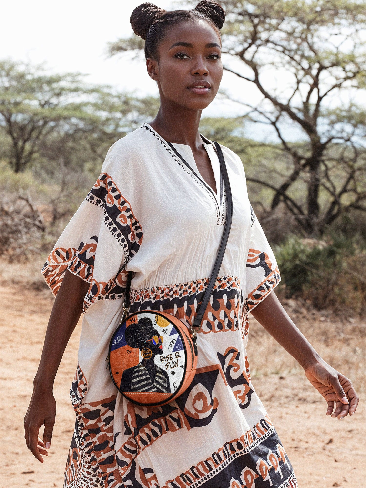 "Sanaa" Salt Pop Circle Crossbody Bag