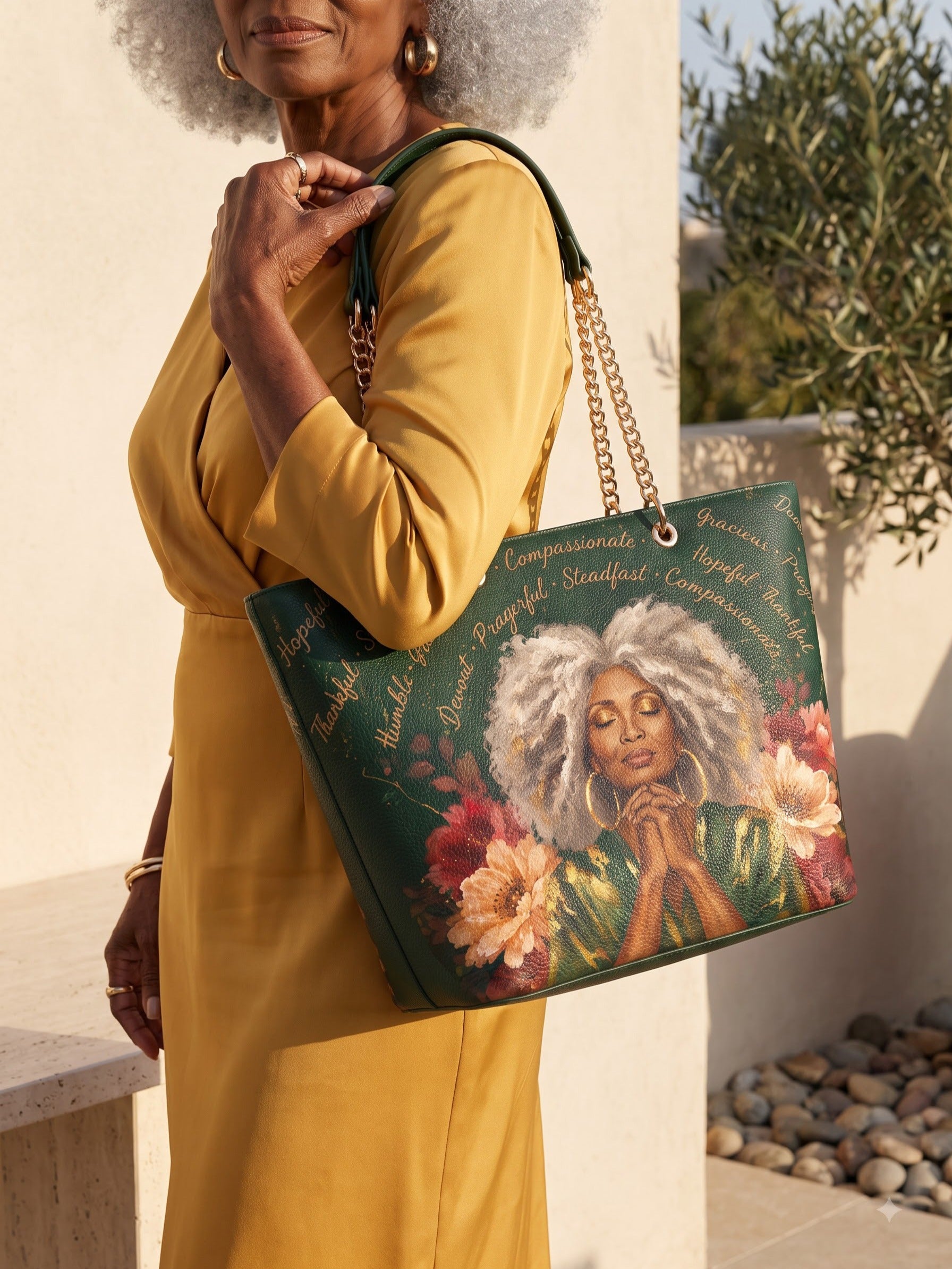 “Serenity” Chain Tote Bag