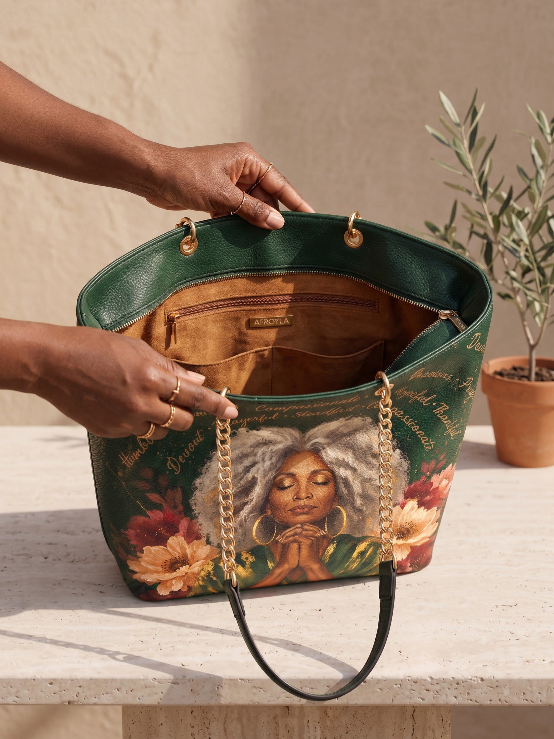 “Serenity” Chain Tote Bag