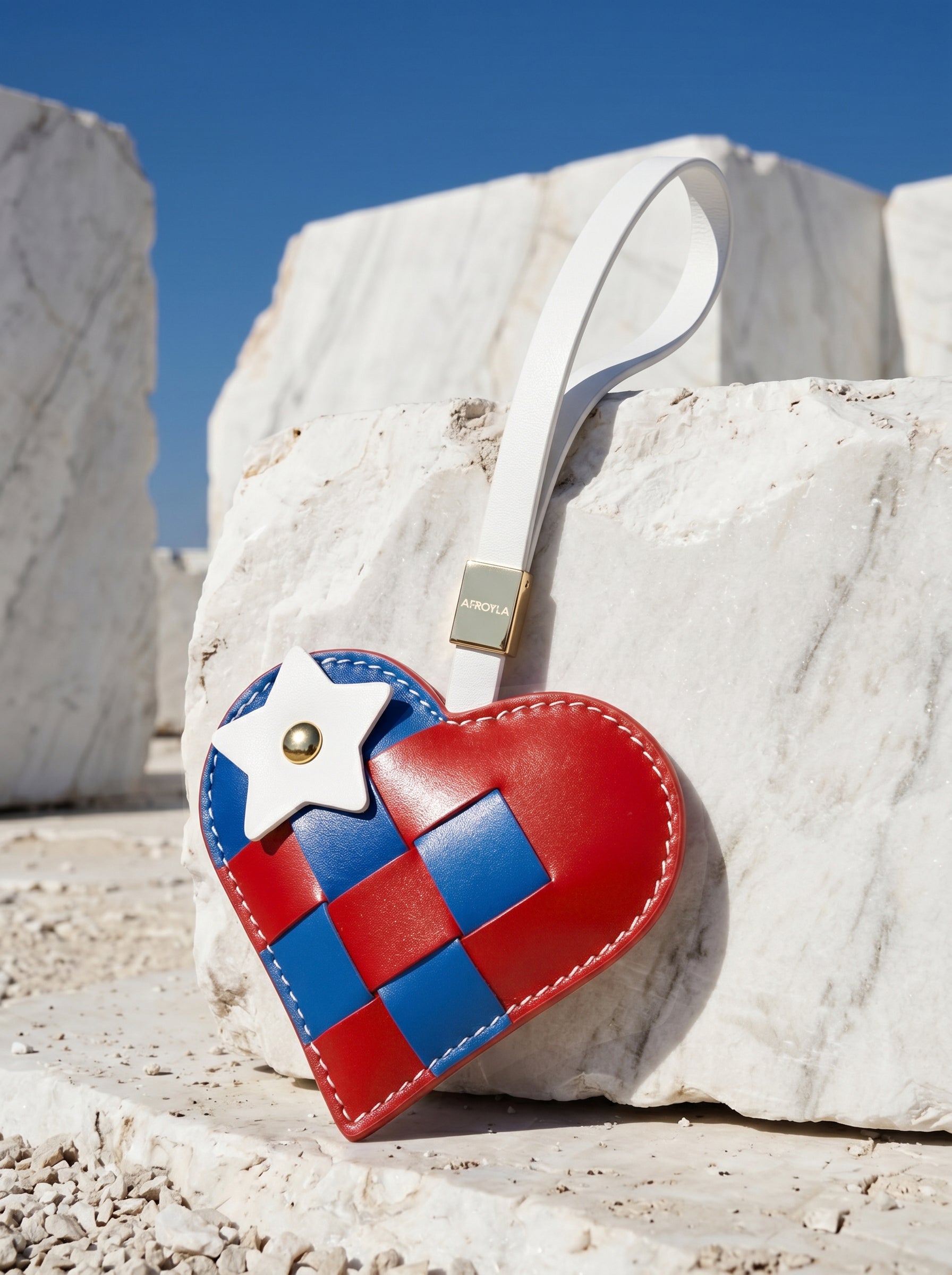 "Since 1776" Woven Heart Charm