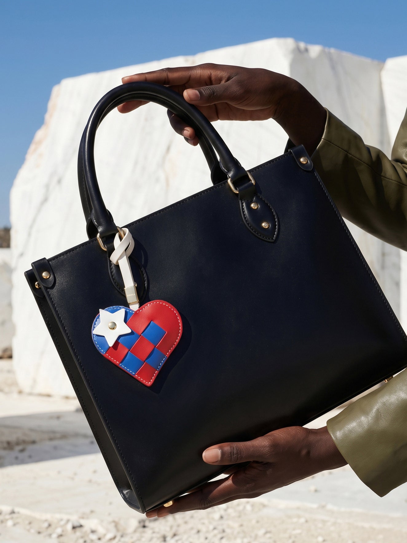 "Since 1776" Woven Heart Charm
