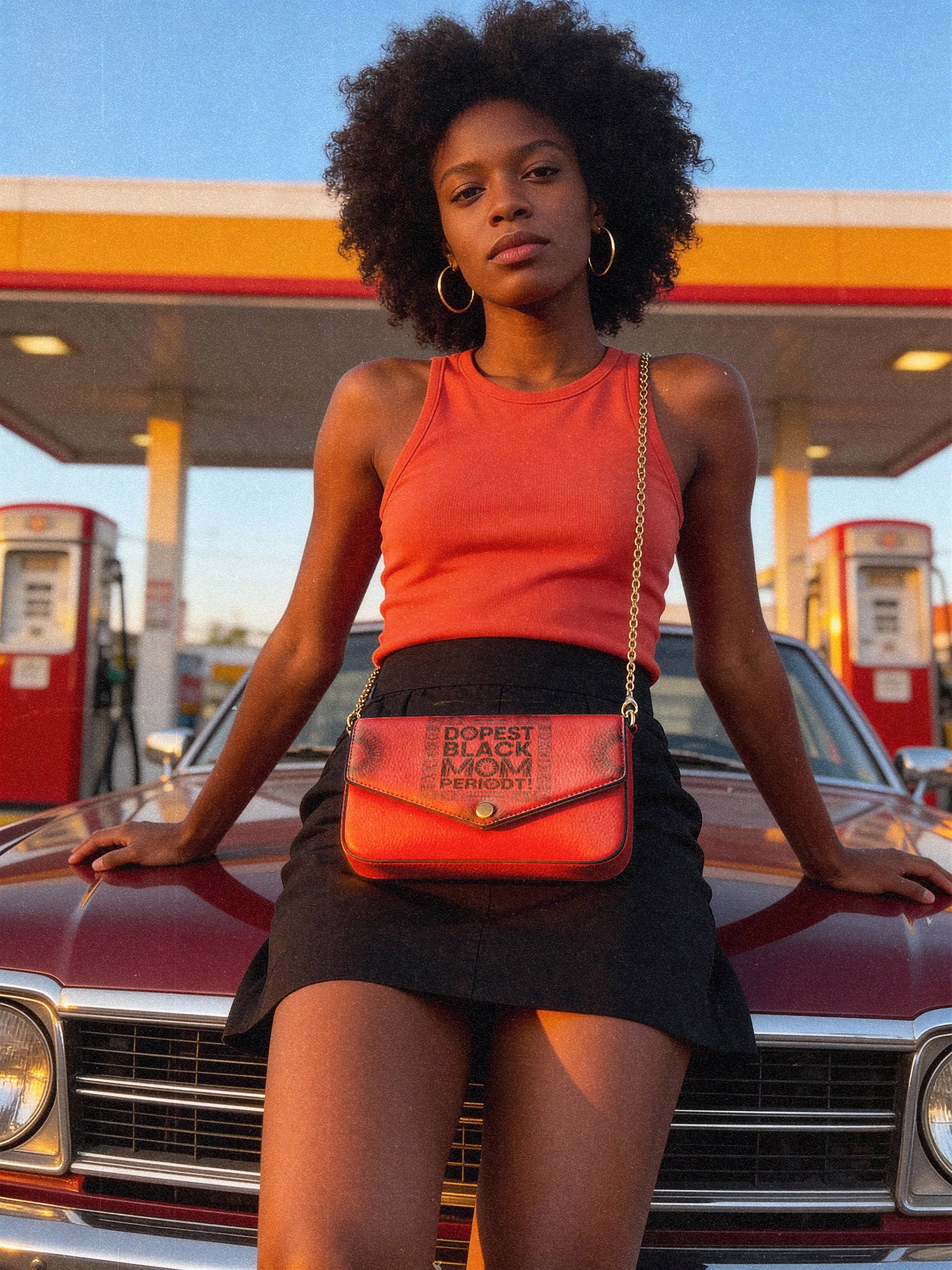 "Tajimom" Envelope Chain Crossbody Bag