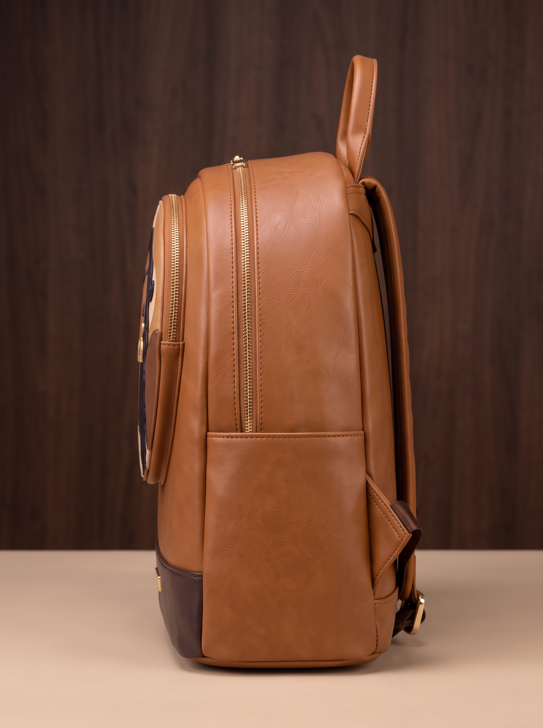 "Tulia" Applique Leather Backpack