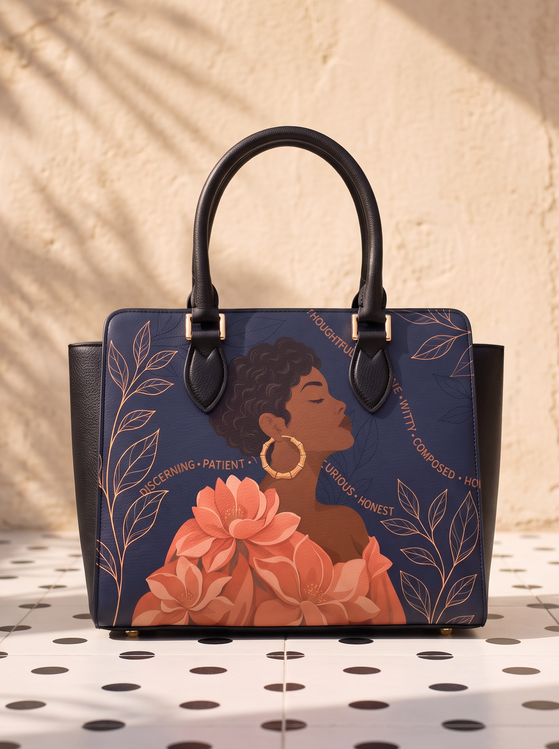 "Waridi" Nembo Leather Handbag