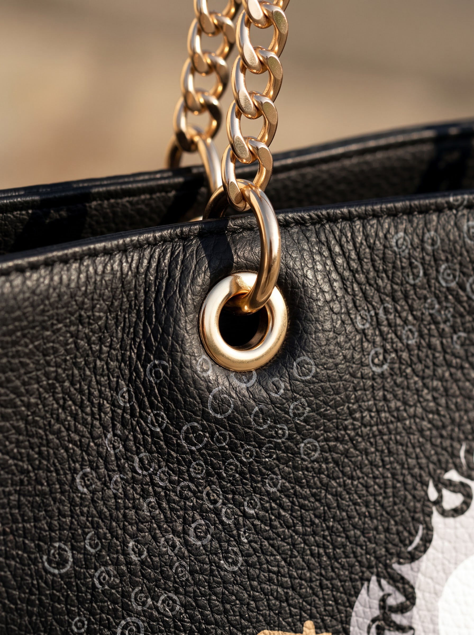 “Zuri” Chain Tote Bag