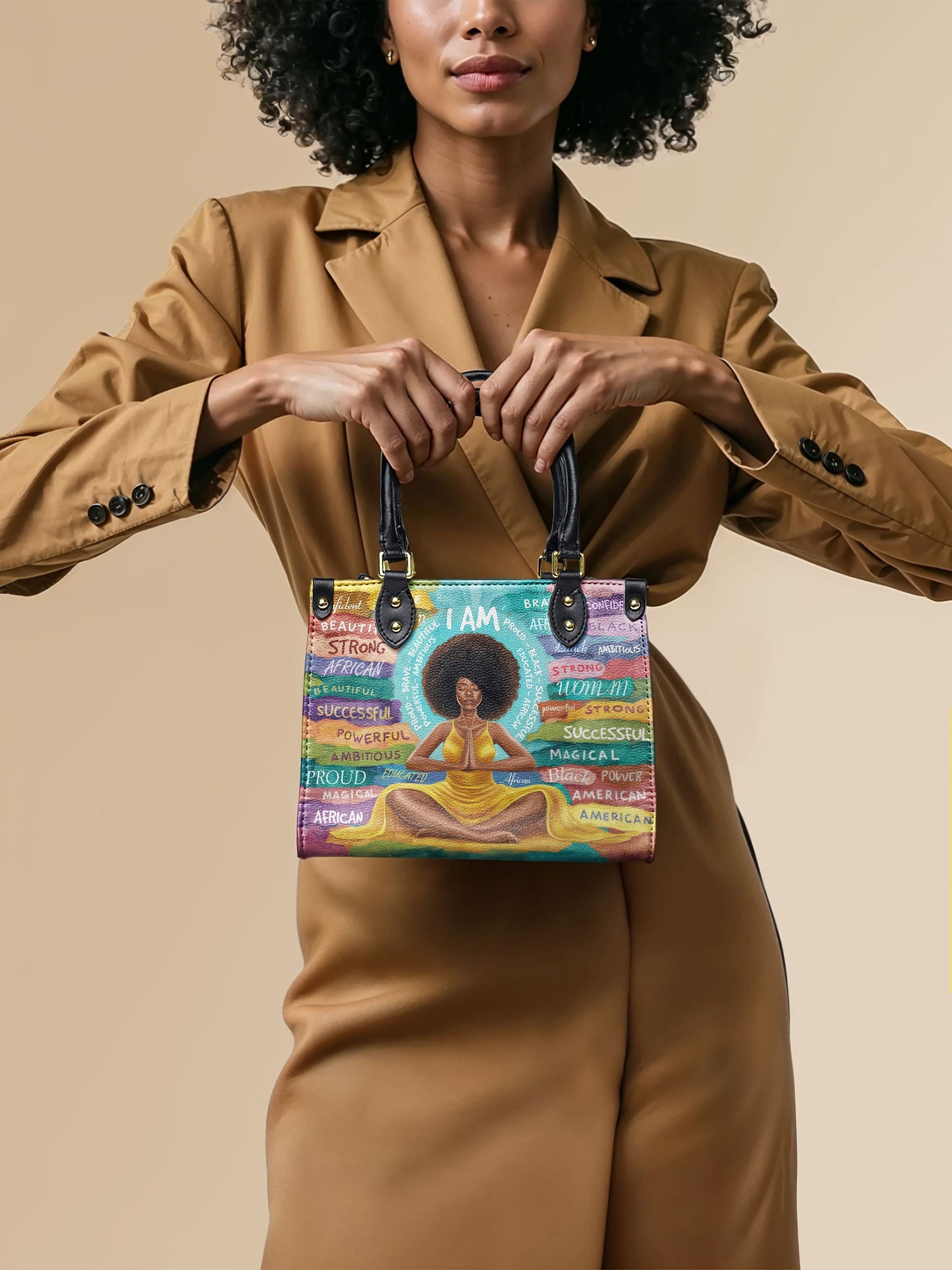 "AfroEssence" The Signature Trio Bundle - Small Leather Handbag